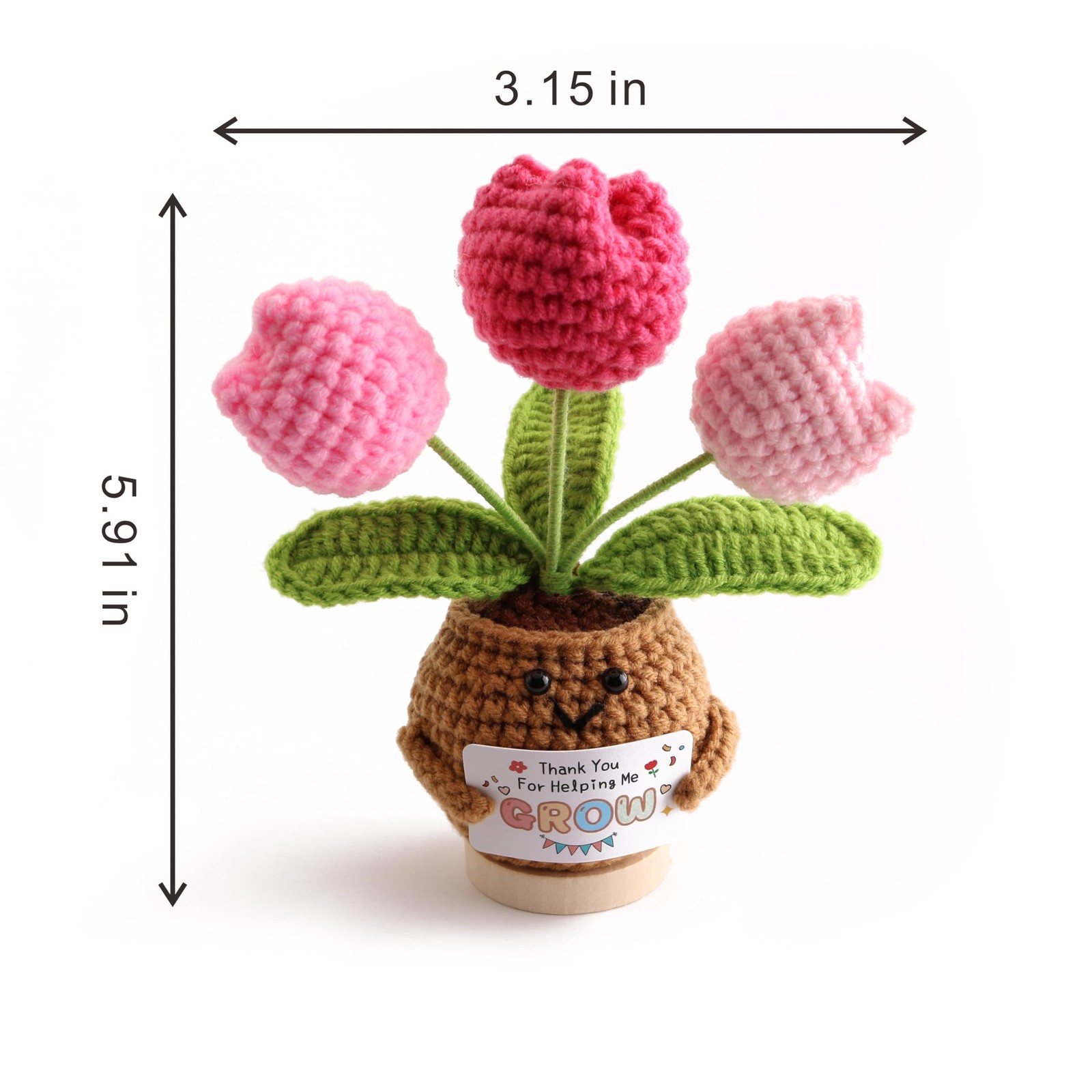Artificial Tulip Potted Plants and Inspirational Card Artificial Flowers are …