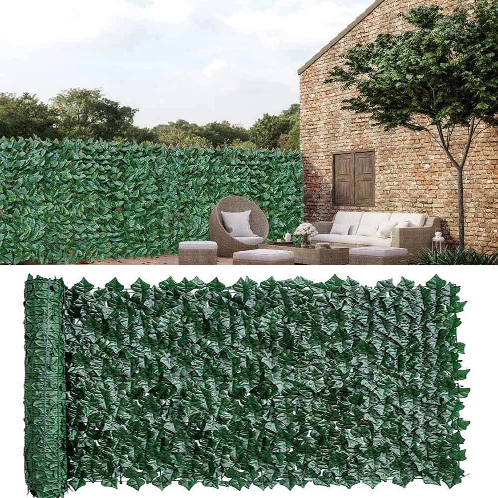 118×39.4in Artificial Faux Grass Living Wall Hedge Boxwood Panel Outdoor Decor