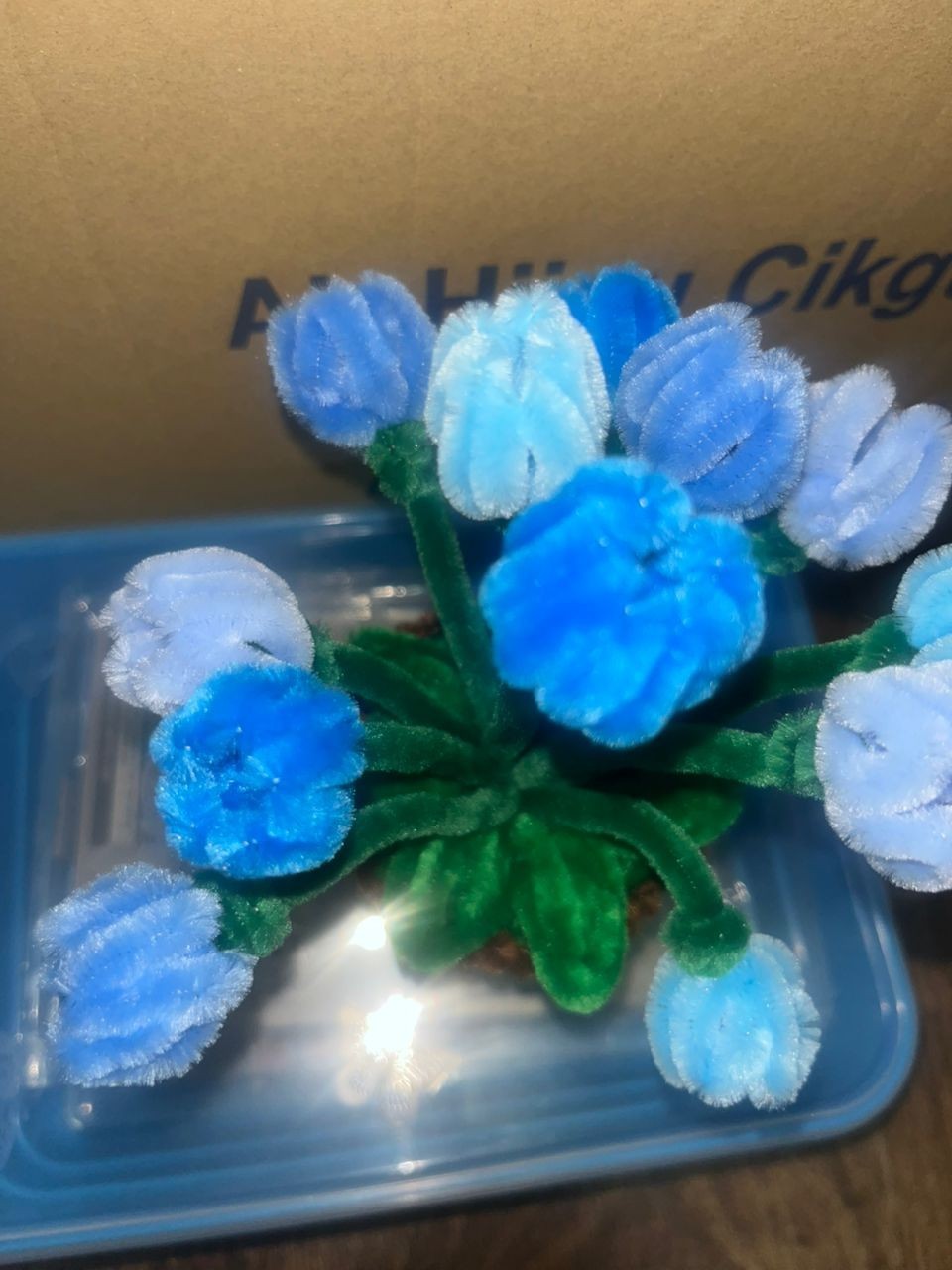 Handmade Pipe Cleaner Mini Tulip Pot | Perfect Gift or Room Decor
