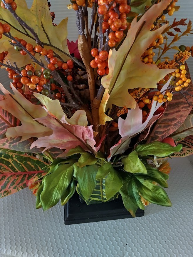 Very large fall table centerpiece