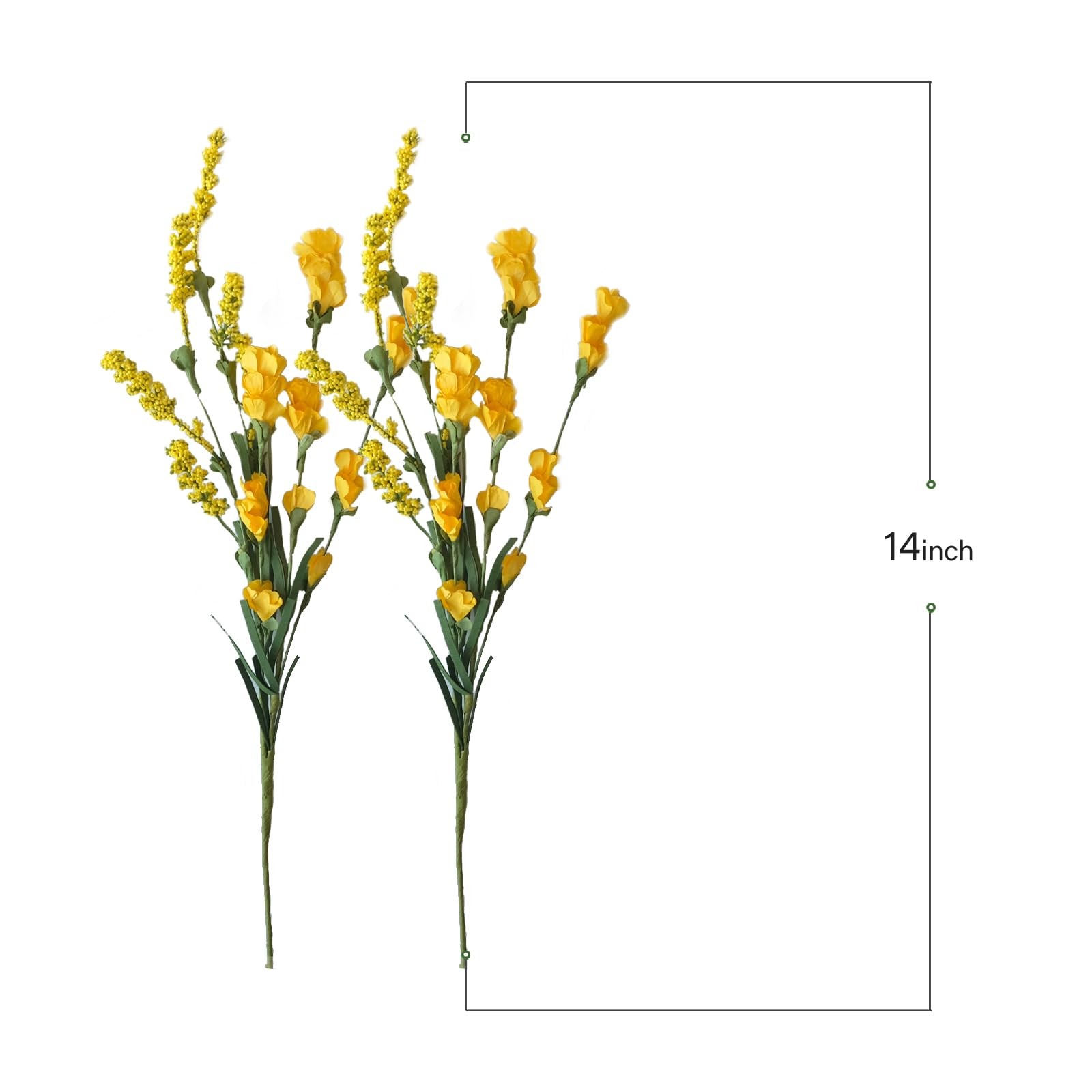 10 PCS Yellow Artificial Flower Bulk Spring Summer Wedding Vase Bouquet Decor
