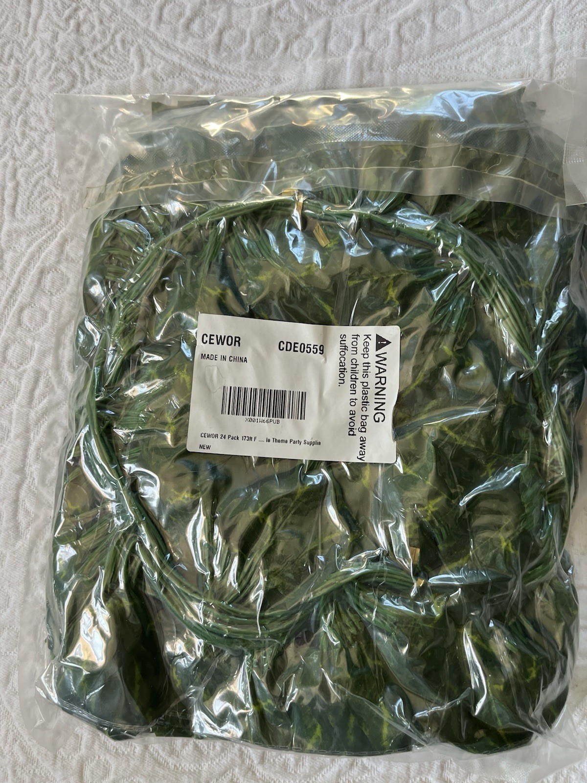Set Of 2 24 Pack 173ft Artificial Ivy Greenery Garland Fake Vines Backdrop