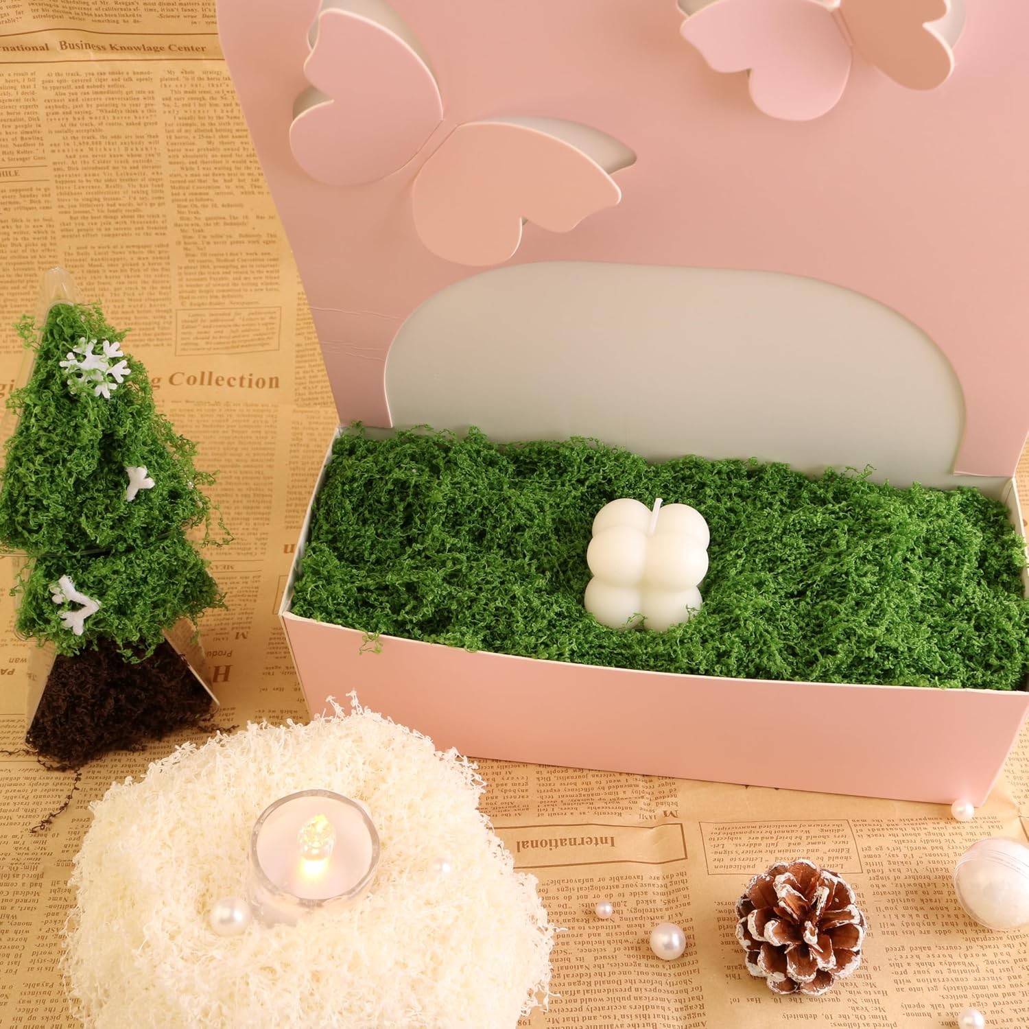 Green Simulated Moss Forest Filamentous Artificial Grass F Landscape Production