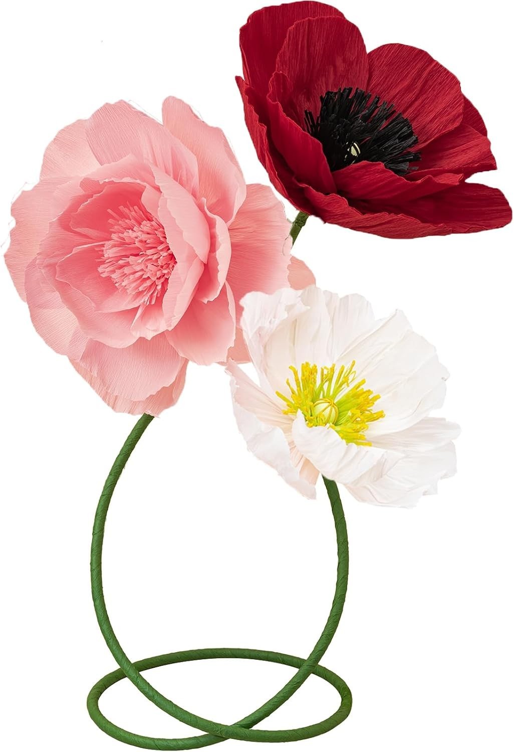 16″ 3D Paper Flower Decoration for Wall, Giant Large Handcrafted Paper Flower…