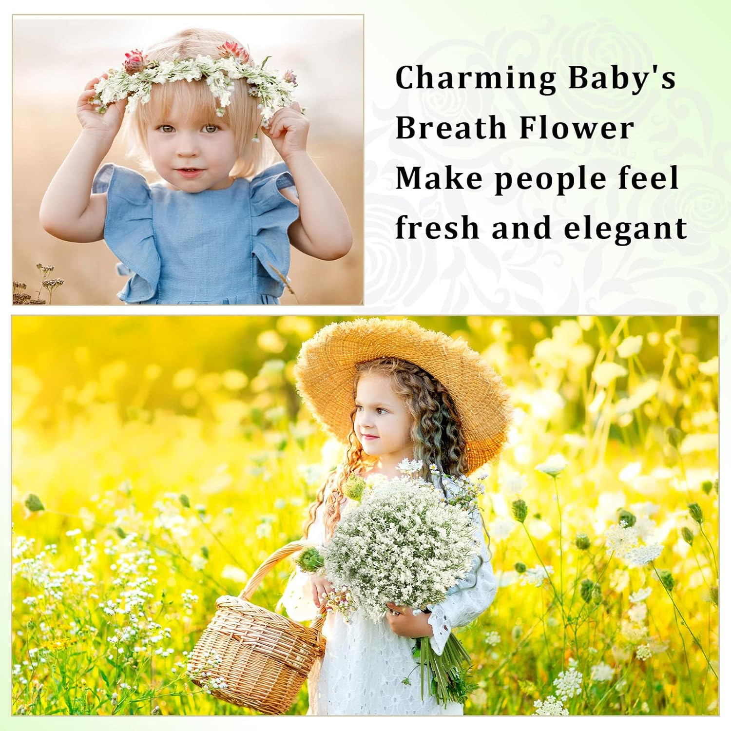 300 Pcs White Faux Baby’s Breath Flowers for DIY Wedding & Home Decor
