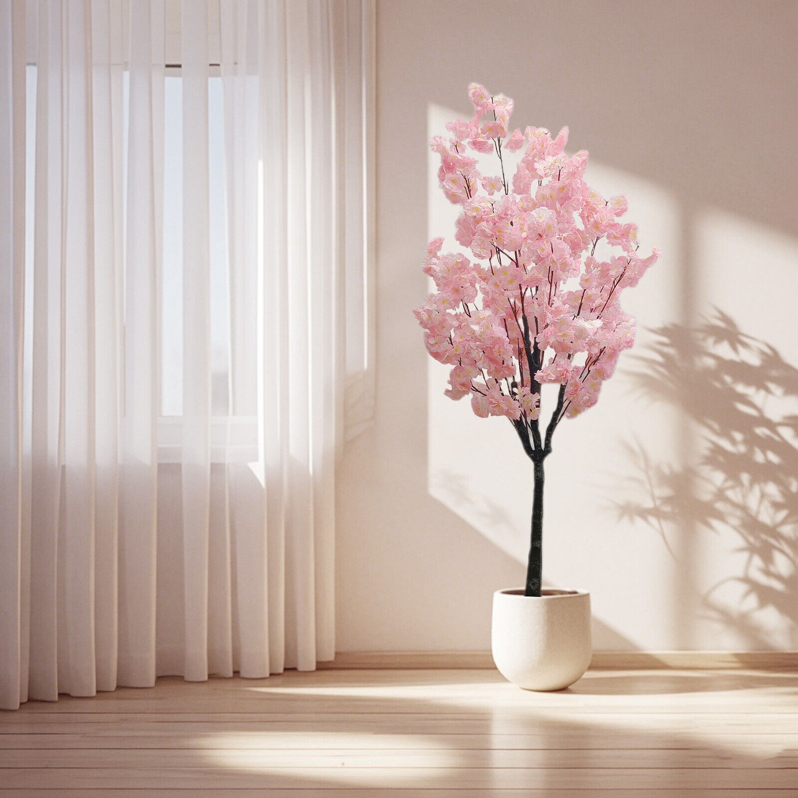 Cherry Blossom Bonsai Styled Artificial Tree Pink Sakura Tree 4FT/5FT/6FT