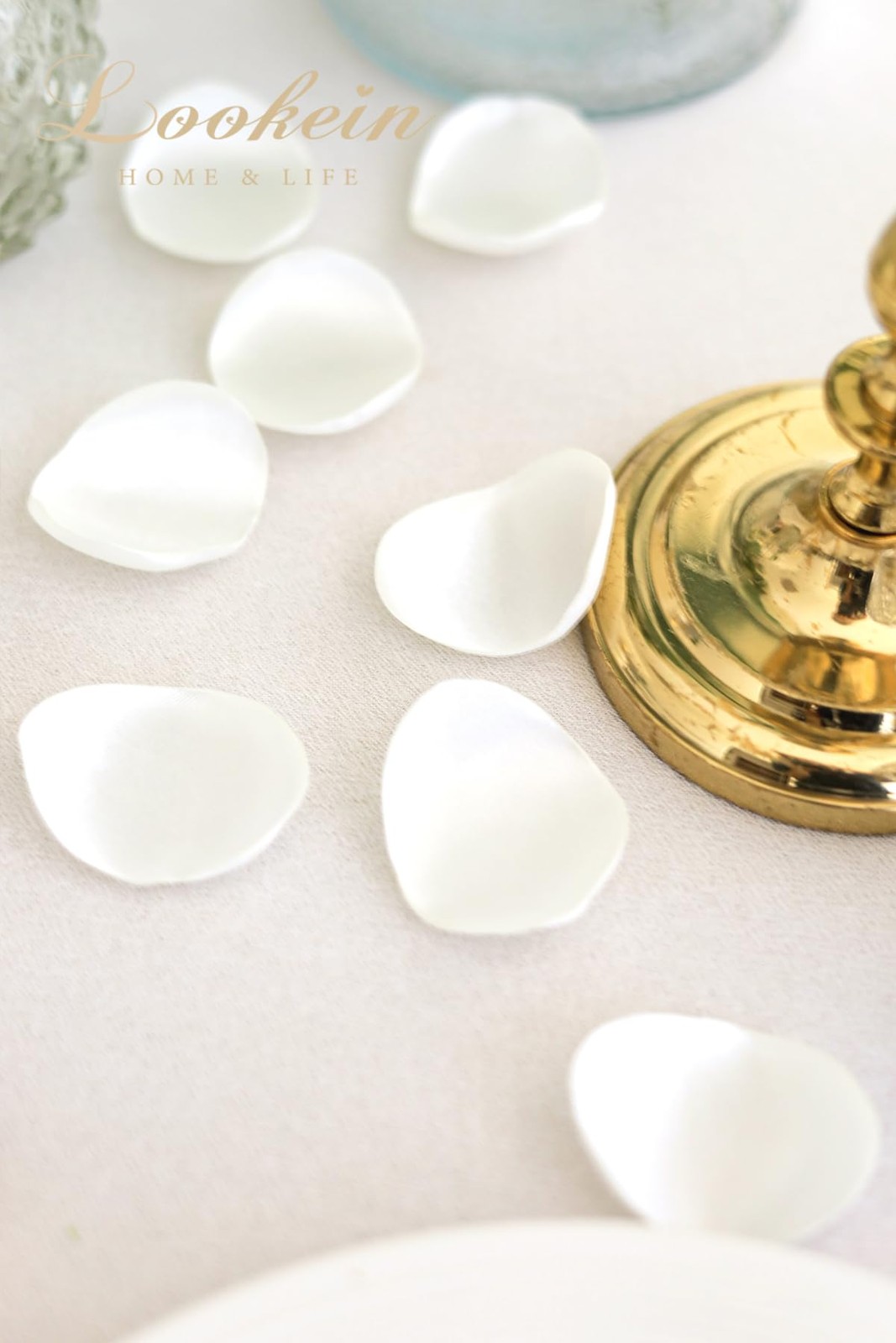 300pcs Rose Petals Satin Flower Petals for Wedding Flower Girl Basket Table C…