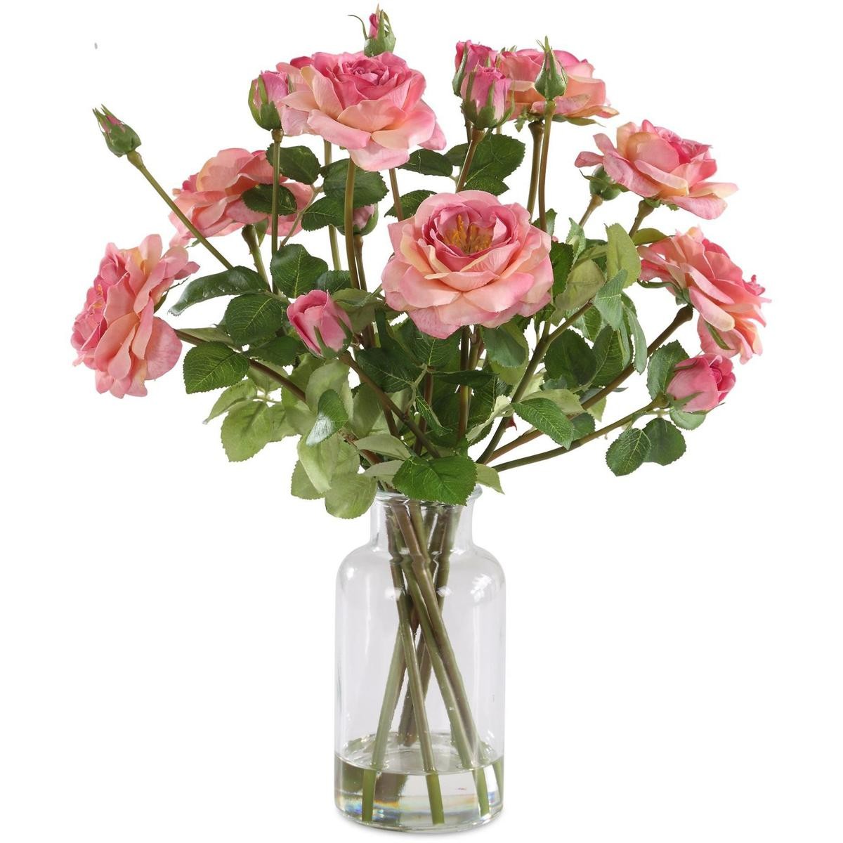 Uttermost 60250 Adoration Rose Pink and Green Bouquet