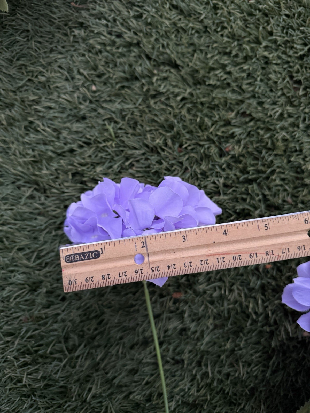 Artificial Hydrangea Flowers – Lilac Faux Blooms – 7 Flower Stems per Bundle