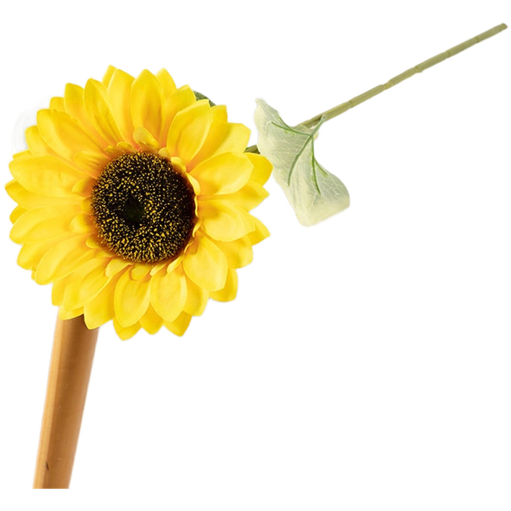 Silk Yellow Sunflower Bouquet for Wedding Event Photography Home Decor