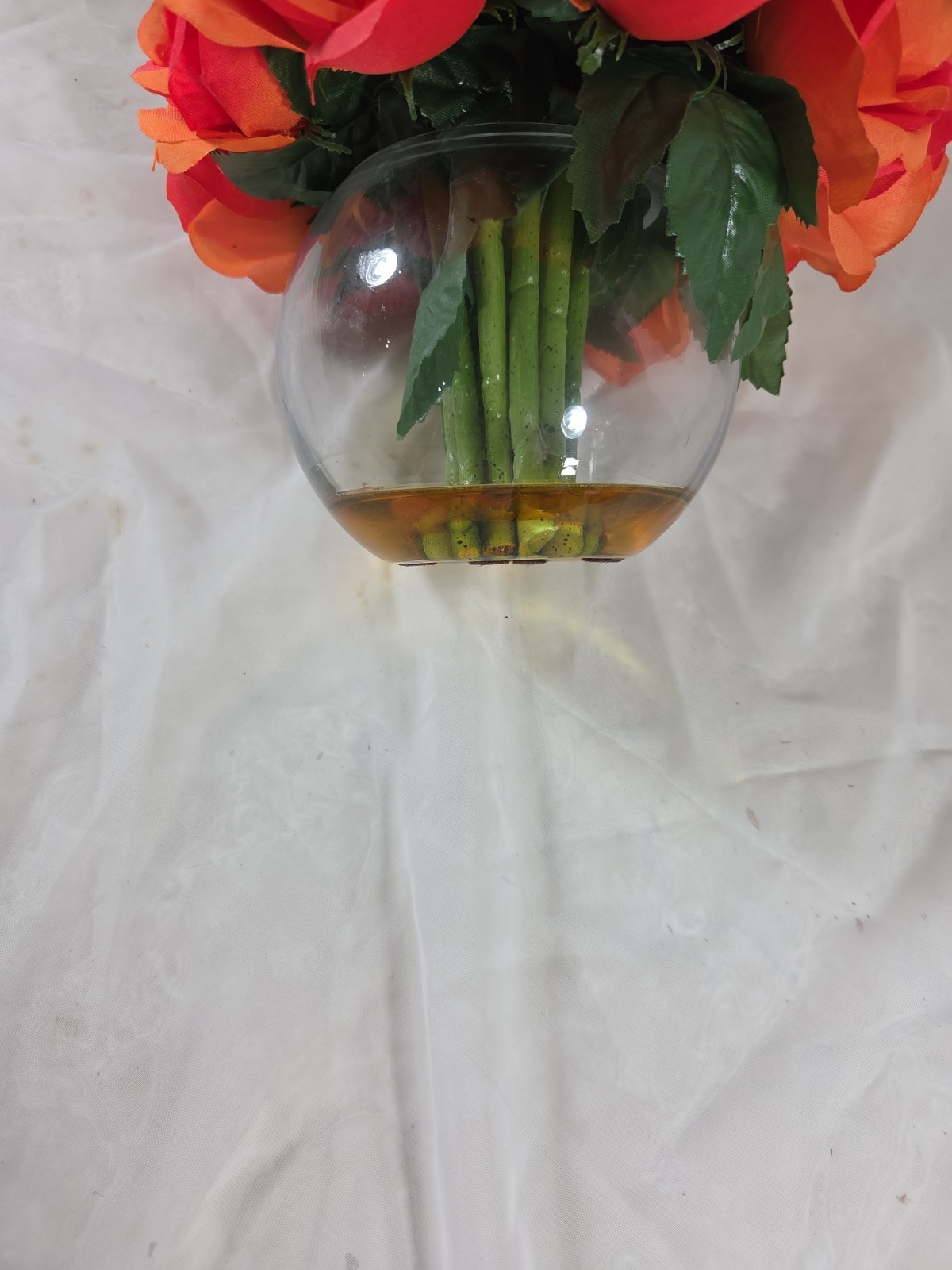 Beautiful, MCM Style, Faux, Silk, Flowers.