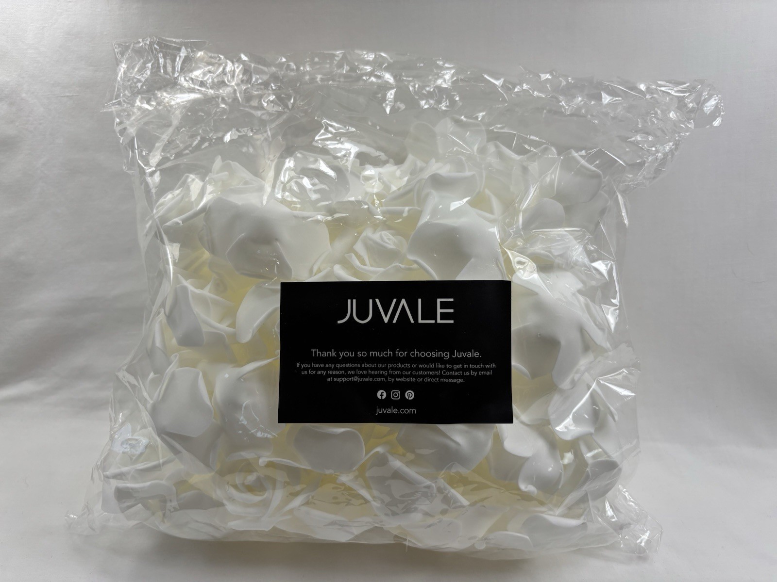 Lot Artificial White Roses Polyethylene Foam Decorating Wedding Flower Heads 3in