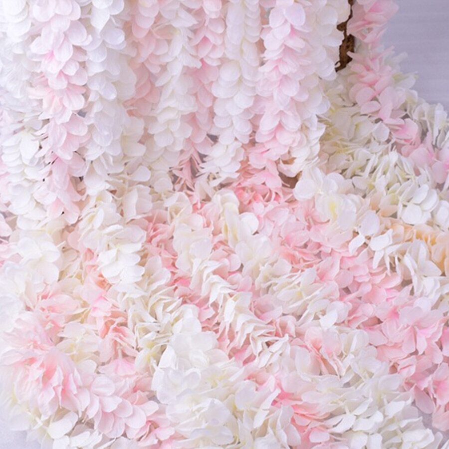 10pcs 100cm Artificial Cherry Blossom Vine Silk Flowers Sakura Wedding Decor
