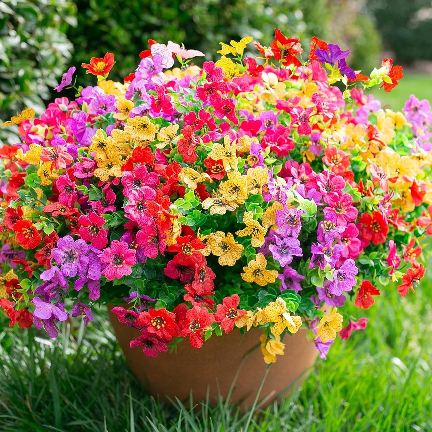 Artificial Flowers for Outdoors Daisy 12 Bundles for Home Decoration, Faux Fl…