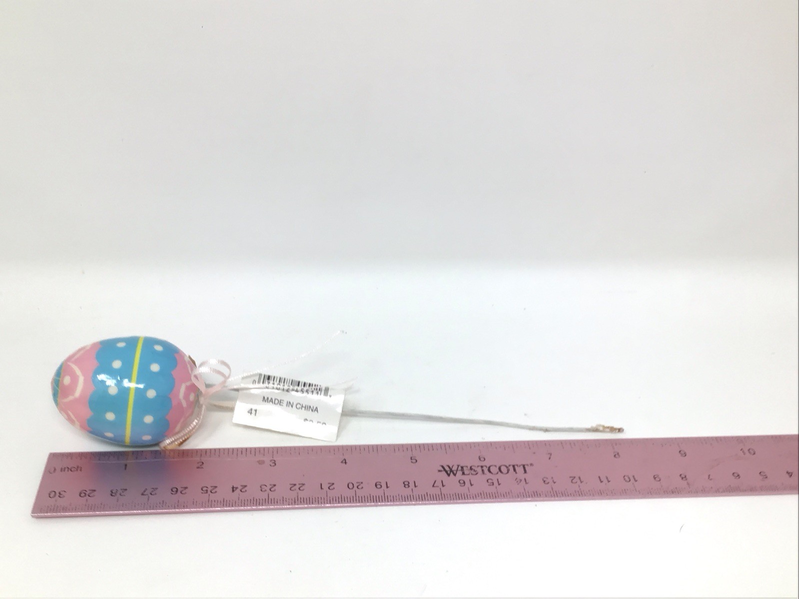 Lot of 9 Easter Egg Floral Picks Plastic Painted 4-8” & 5-8.5” Picks NOS Vintage