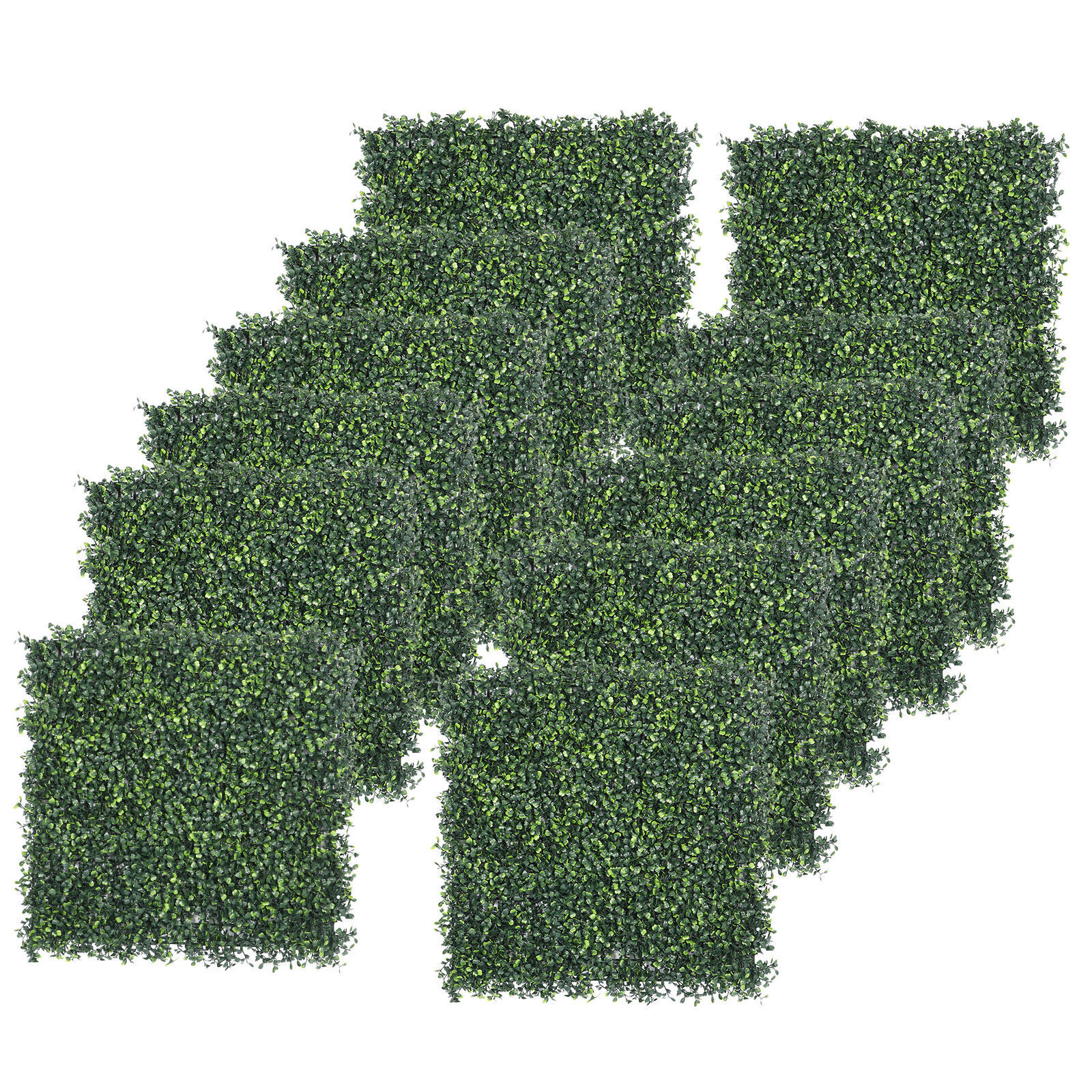 19”×19” Grass Wall, 12PCS Artificial Boxwood Hedges Panels Wall Decoration
