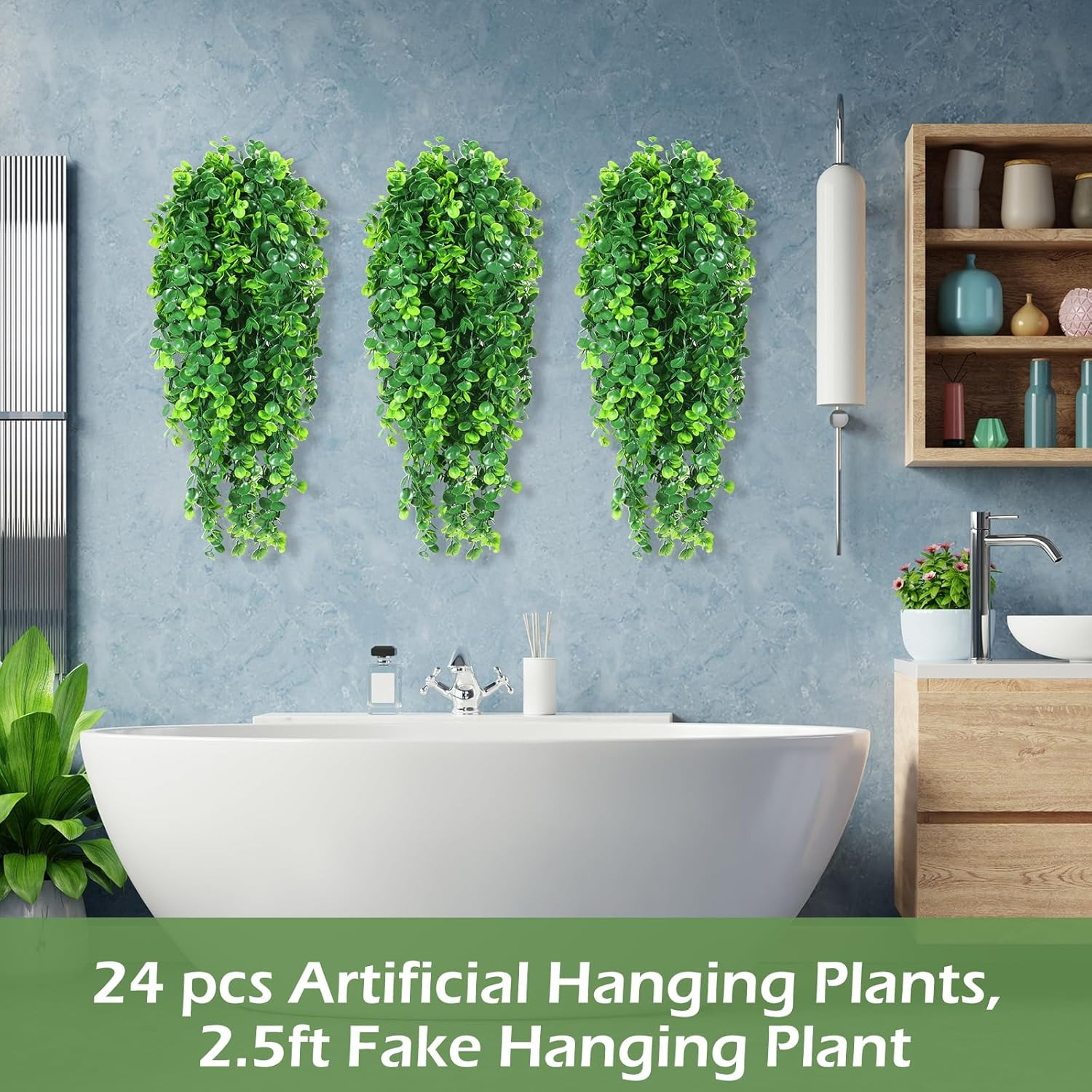 24 Pcs Artificial Ivy Vines – Lush Greenery for Indoor & Outdoor Decor