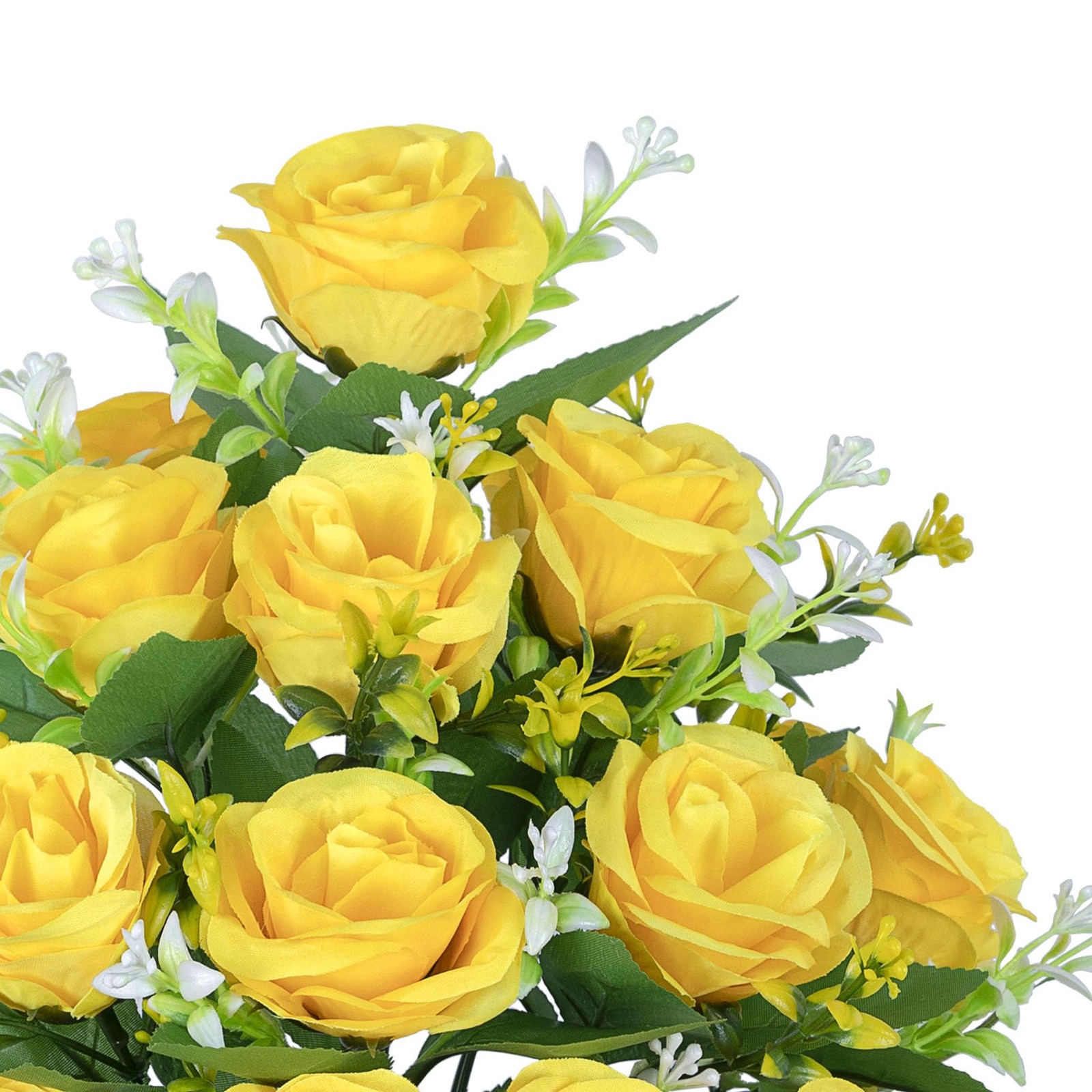 2 Sets of Artificial Cemetery Flowers， Outdoor Grave Decorations Roses