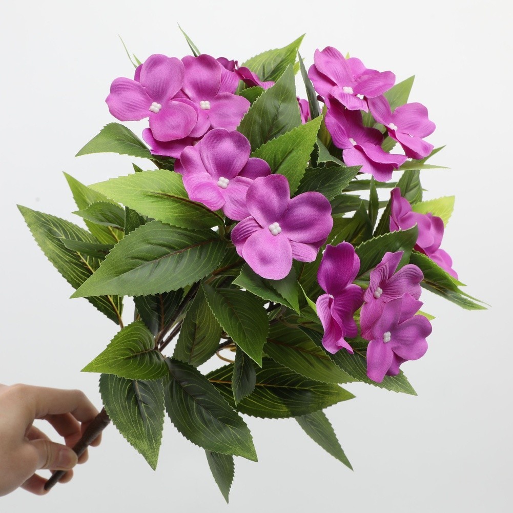 Artificial Silk Bouquet in White Pink Red Yellow Flower Red Purple 25x38cm Size