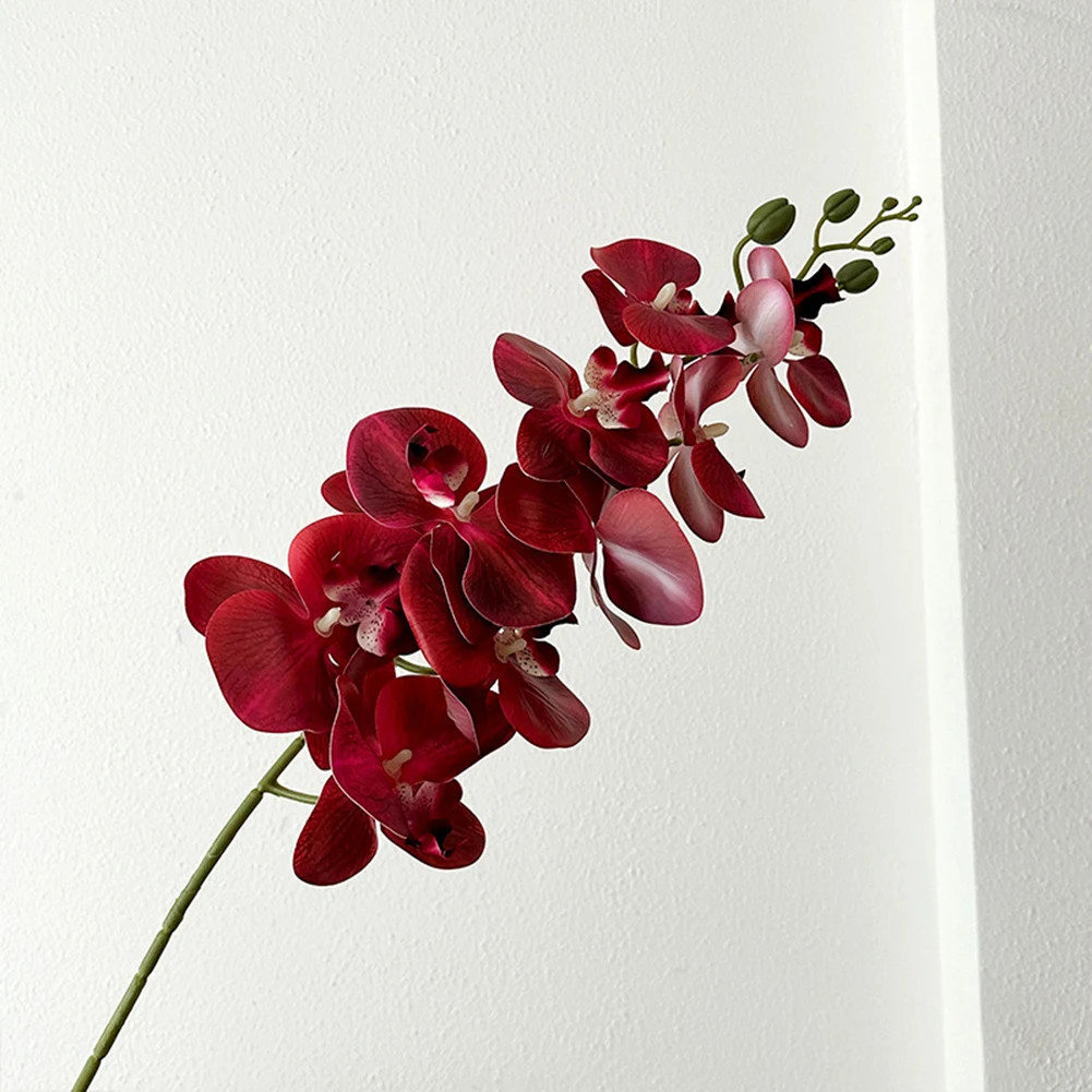 98Cm Long Phalaenopsis Artificial Flower Soft PVC Flowers Long-Lasting Beauty Re