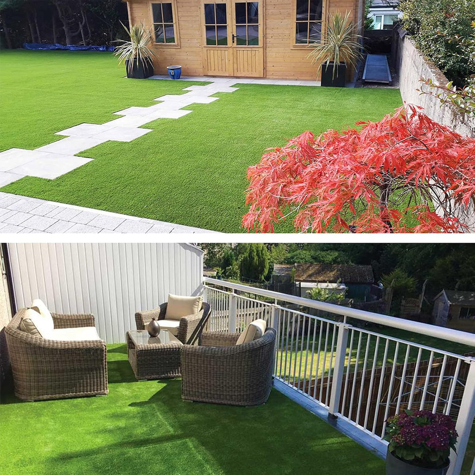 Artificial Grass Astroturf Rug 4FTx6FT(24 Square FT) Fake Grass Pet Dog Mat with