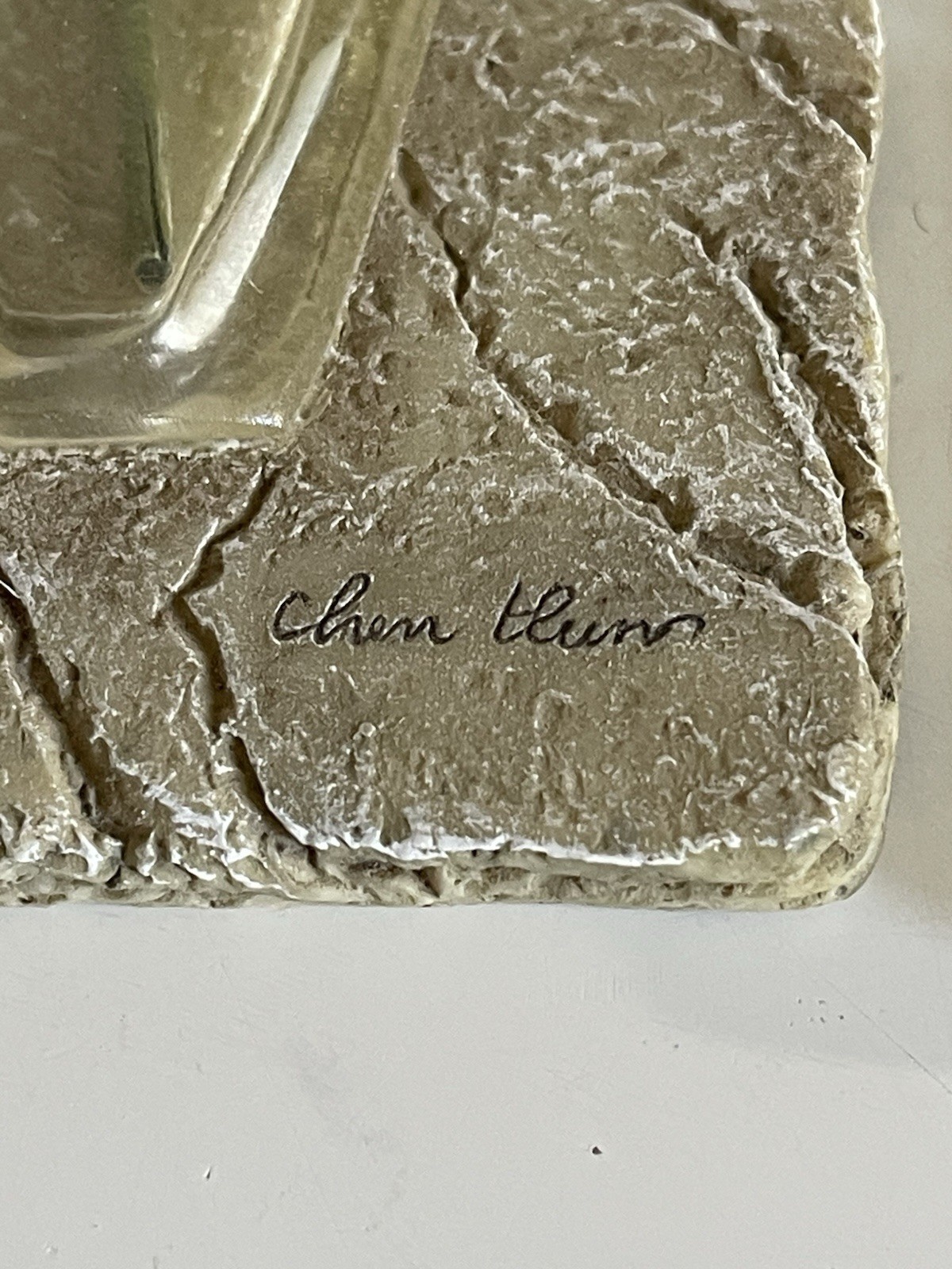 4 Cheri Blum Floral Wall Art 3D Tile Plaque Long Stem Translucent Clear Vase VTG