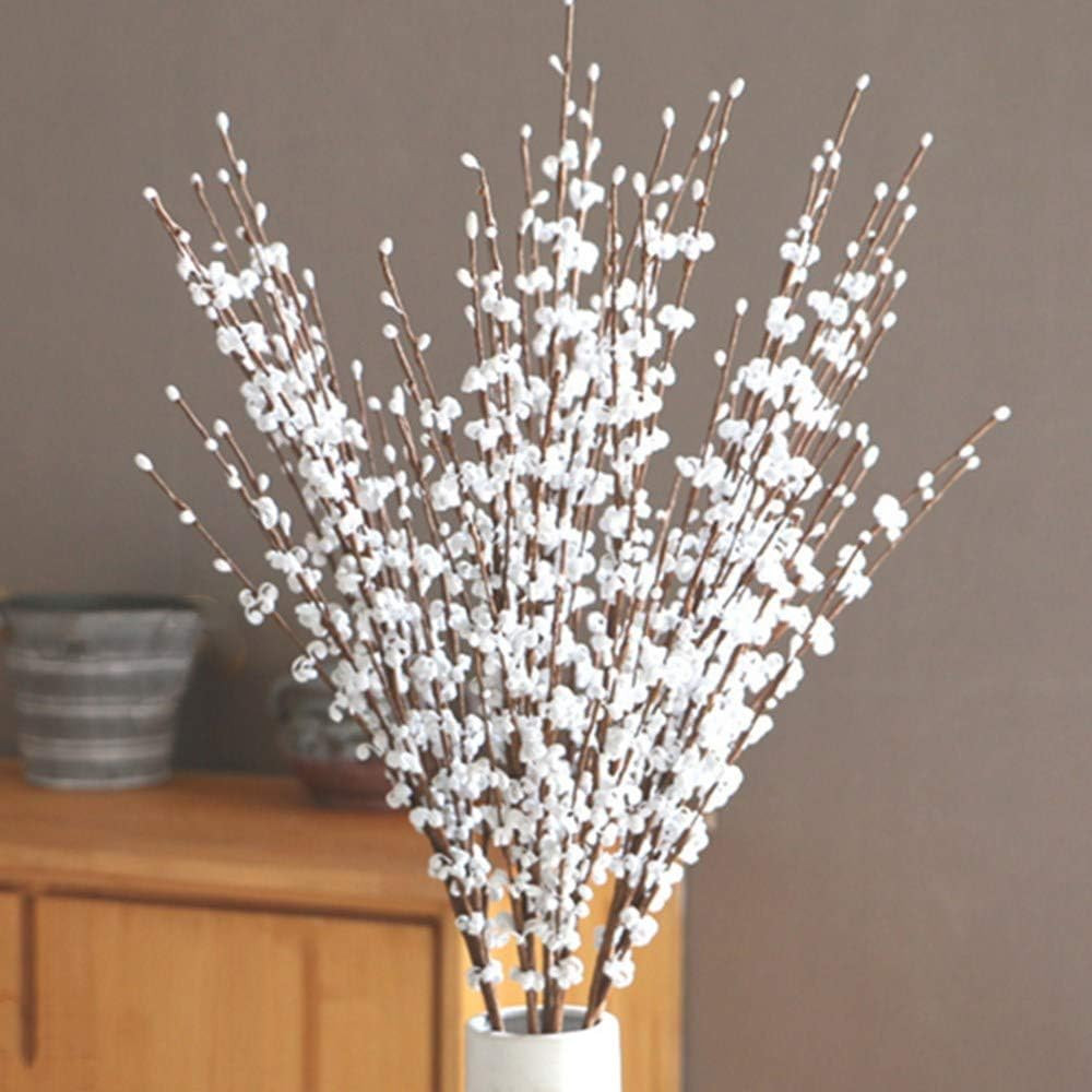 29.5” Long 10 Pcs Stem Artificial Jasmine Flowers Tall Fake Flower Bouquet Faux