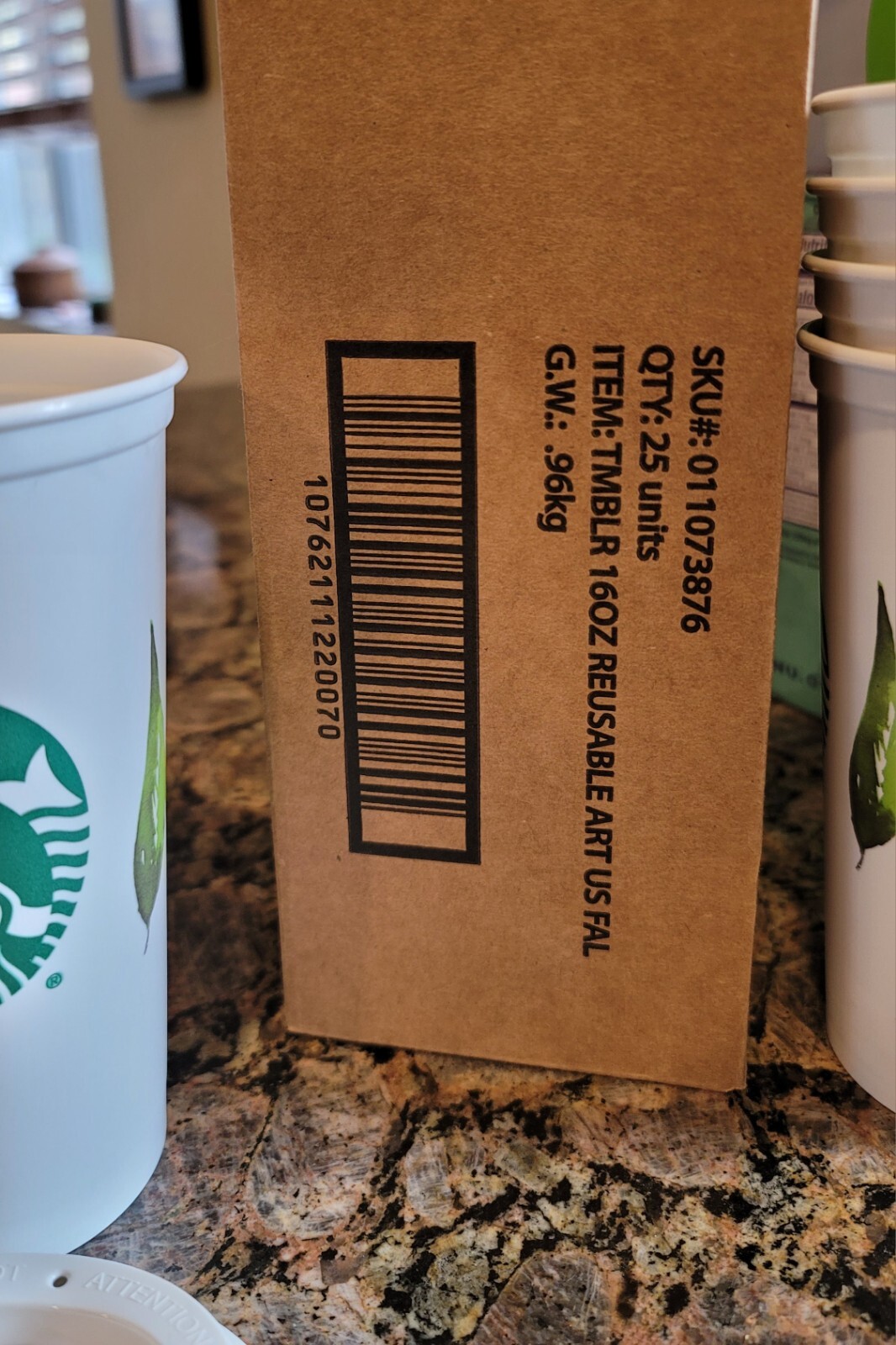 2 Starbucks Reusable Plastic Coffee Cup with Lid – Autumn Fall Leaves