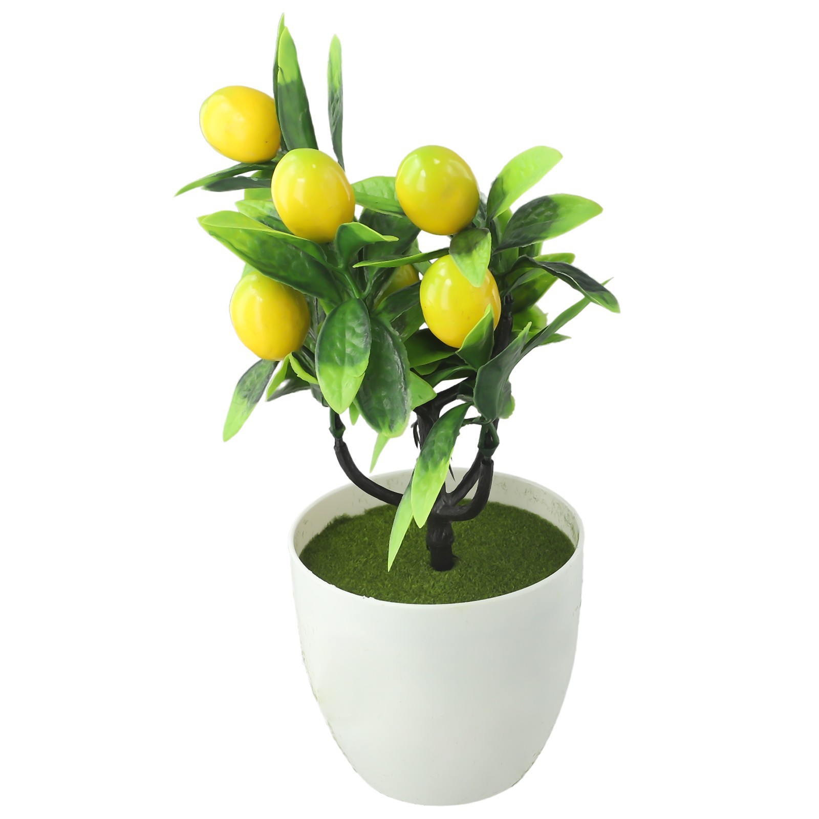 Artificial Lemon Tree Artificial Potted Flowers False Plant Diameter 18cm