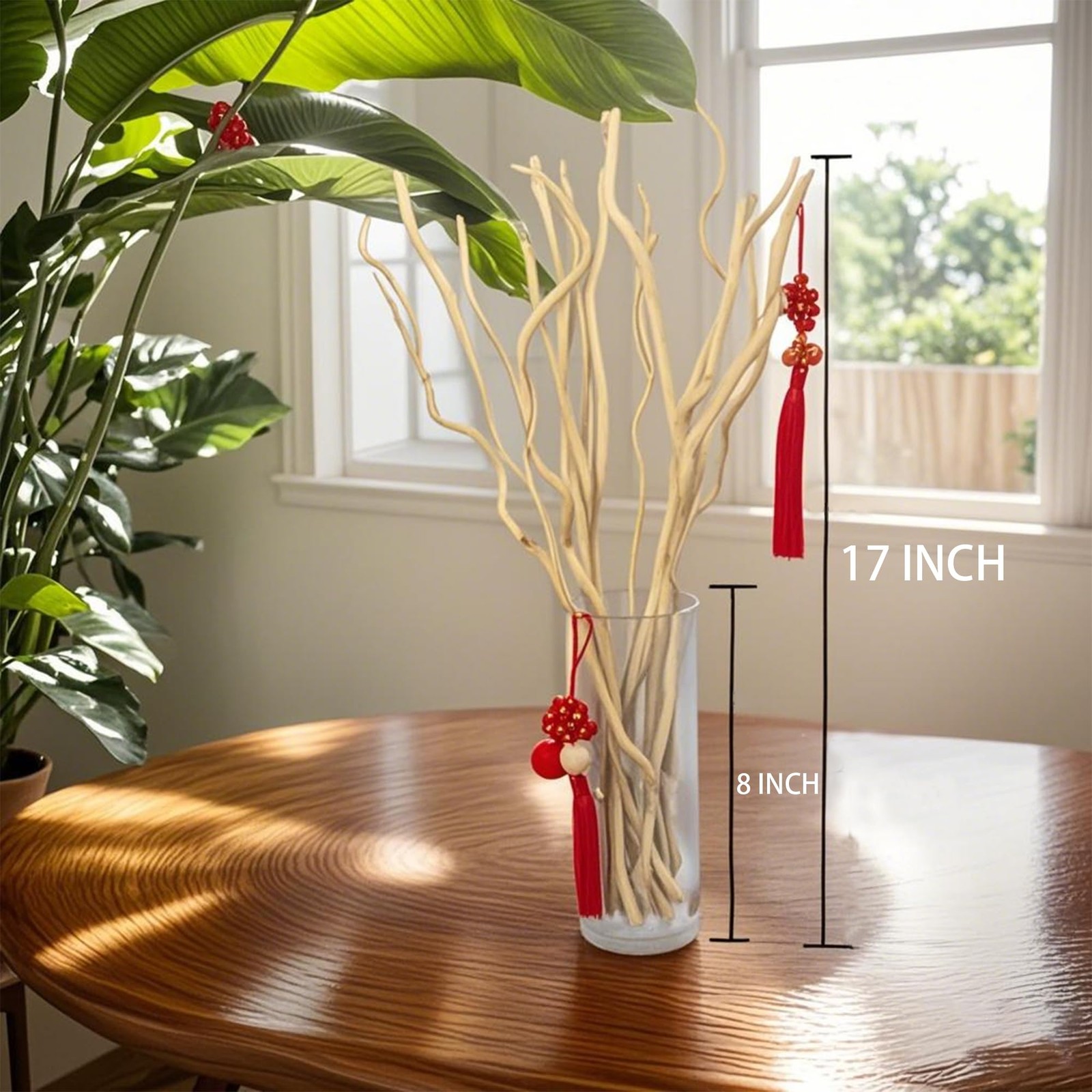 15 PCS Dried Birch Twigs 17 Inch Natural Branches For Vases DIY Decor