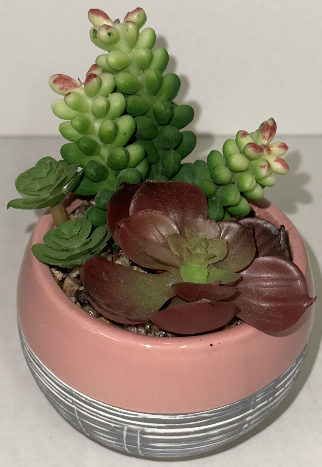 Fall Walgreens Exclusive Fall Faux Cactus Pink Ceramic Succulent Fake Plant