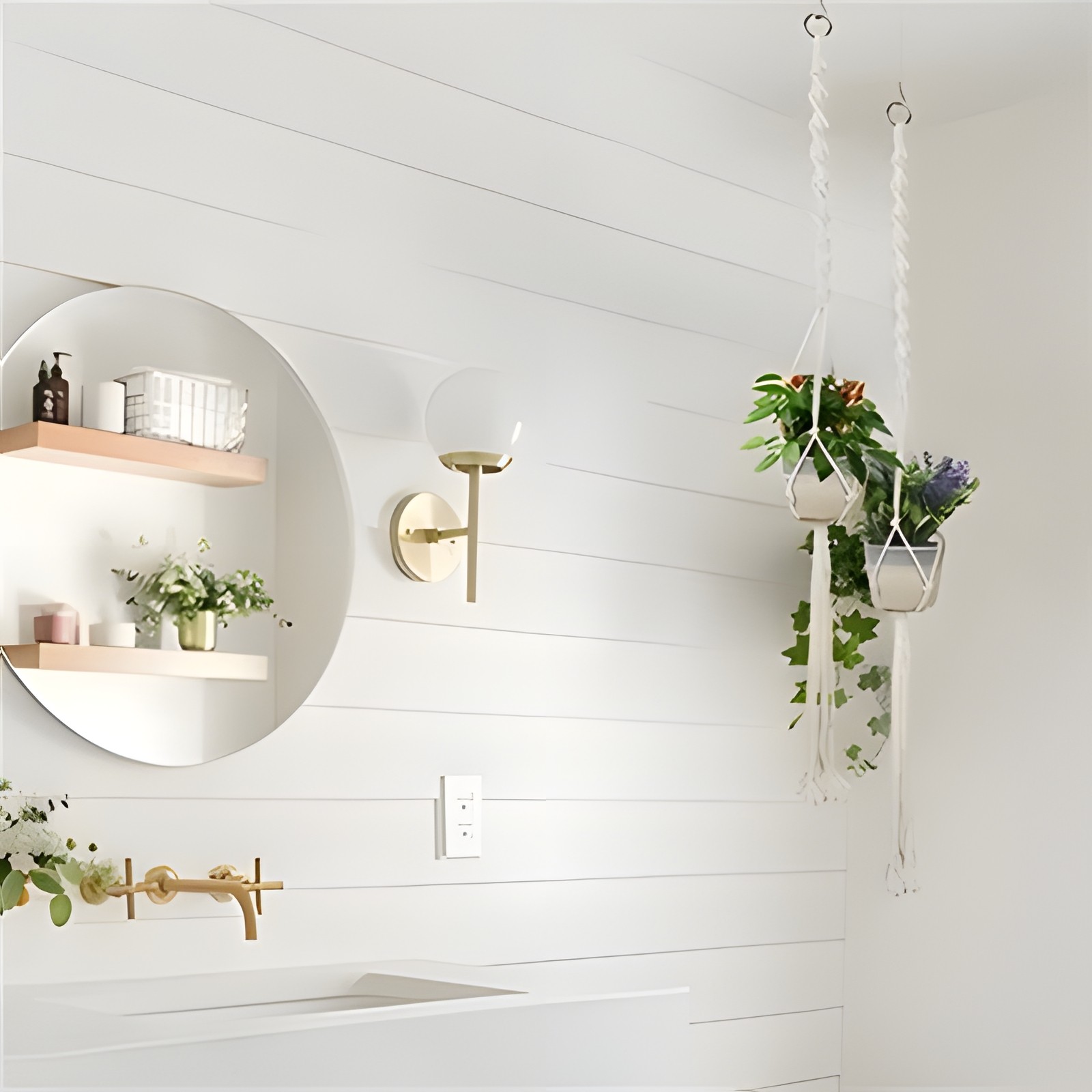 Macrame Plant Hanger 3 Pack with Hooks – Cotton Rope Hanging Planters