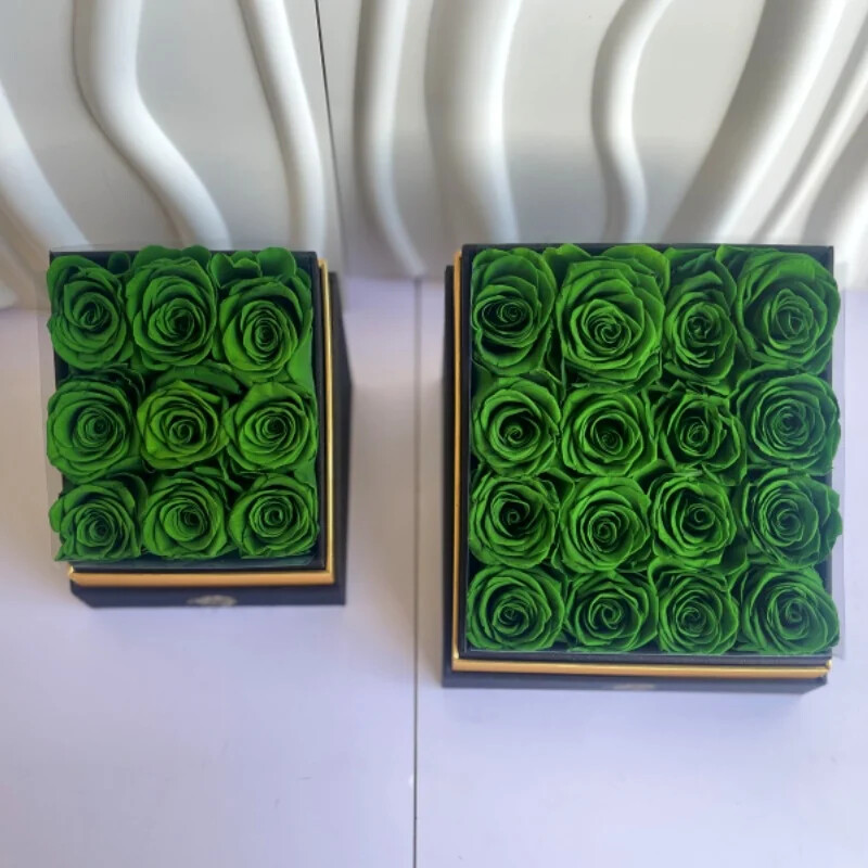 Eternal flowers in trapezoidal gift boxes for Valentine’s Day Mother’s Day gift