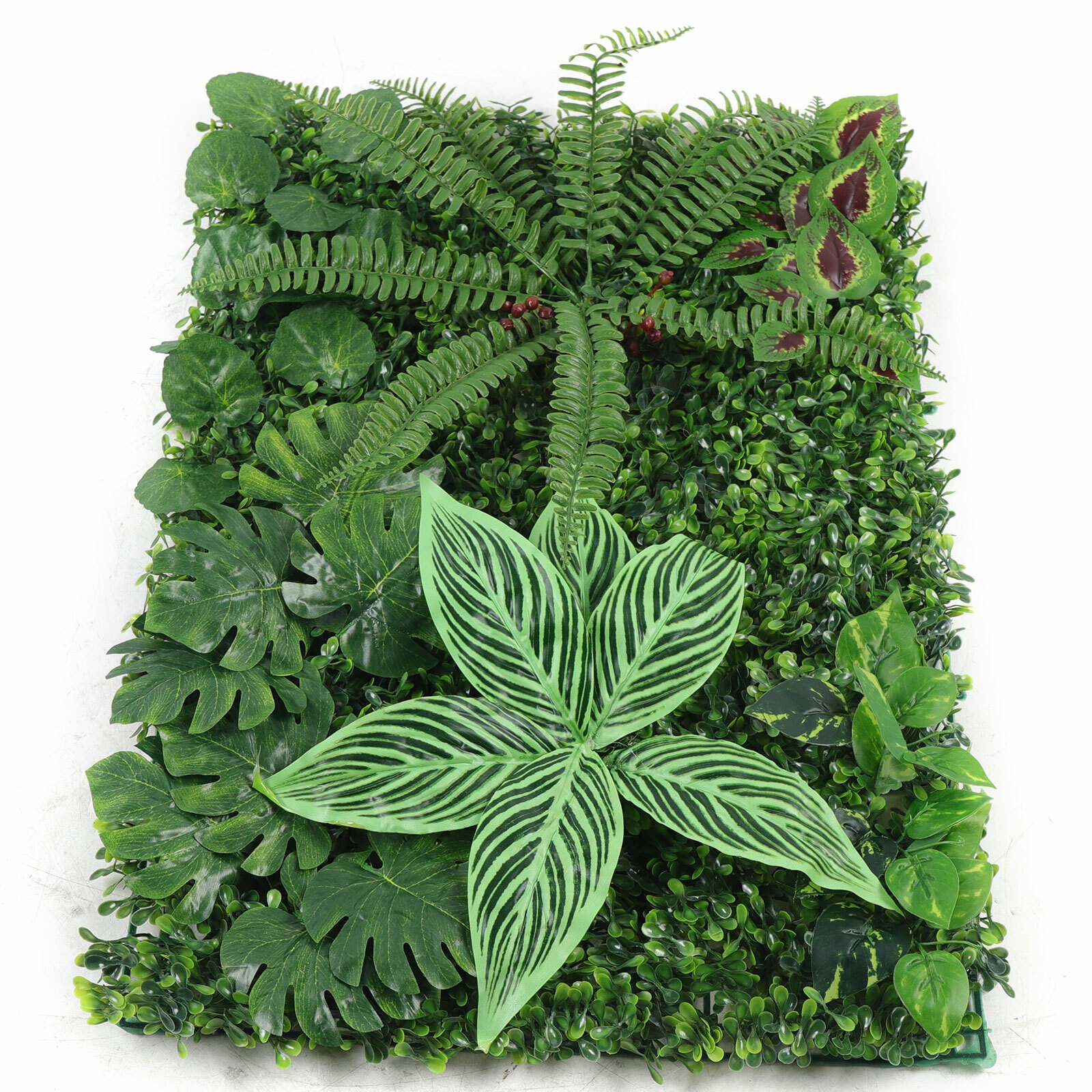 Plant Artificial Mat 12PCs Greenery Wall Hedge Grass Fence Foliage Panel Decor