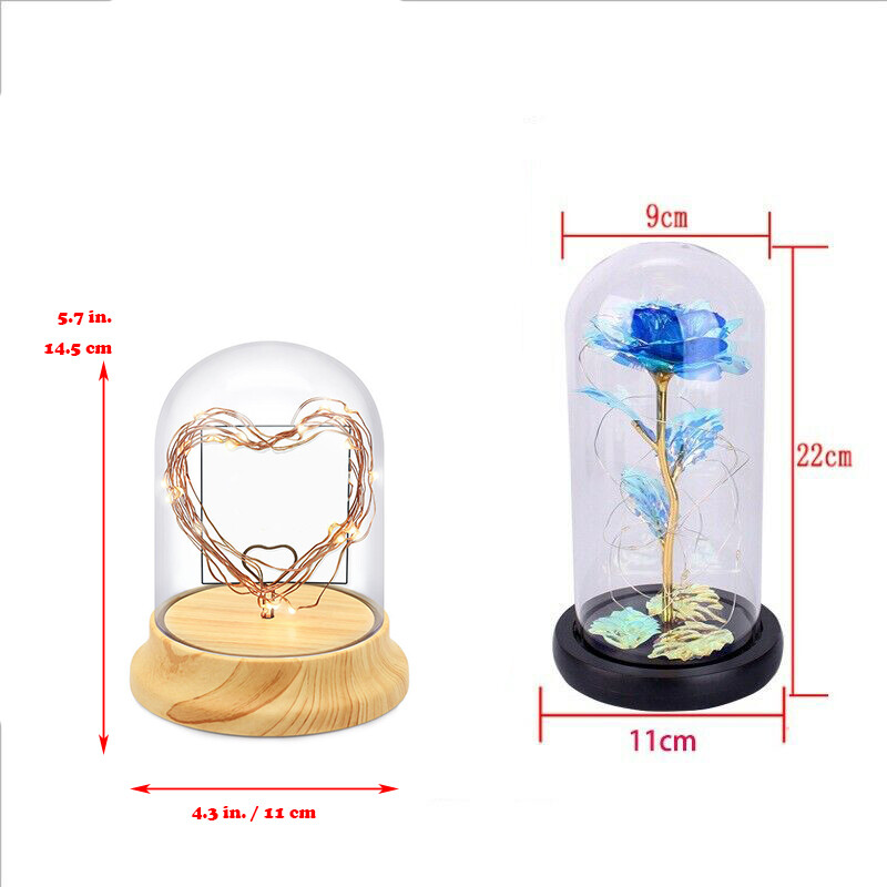Rose Flower In Glass Gifts For Women Wife Her Valentine Girlfriend Birthday Gift