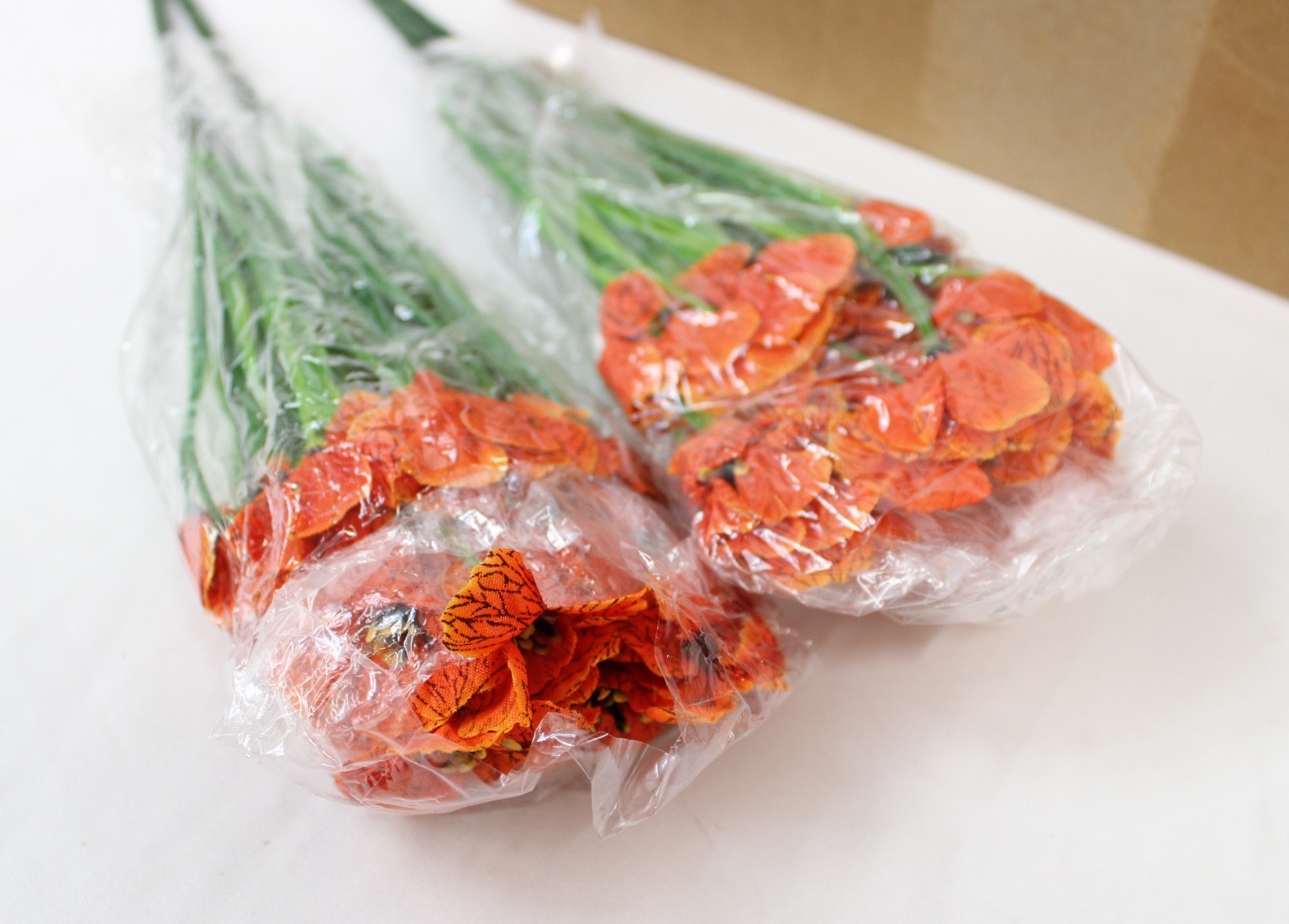 24 Bundles Artificial Fall Flowers for Outdoors UV Resistant Fake Mums Silk Faux