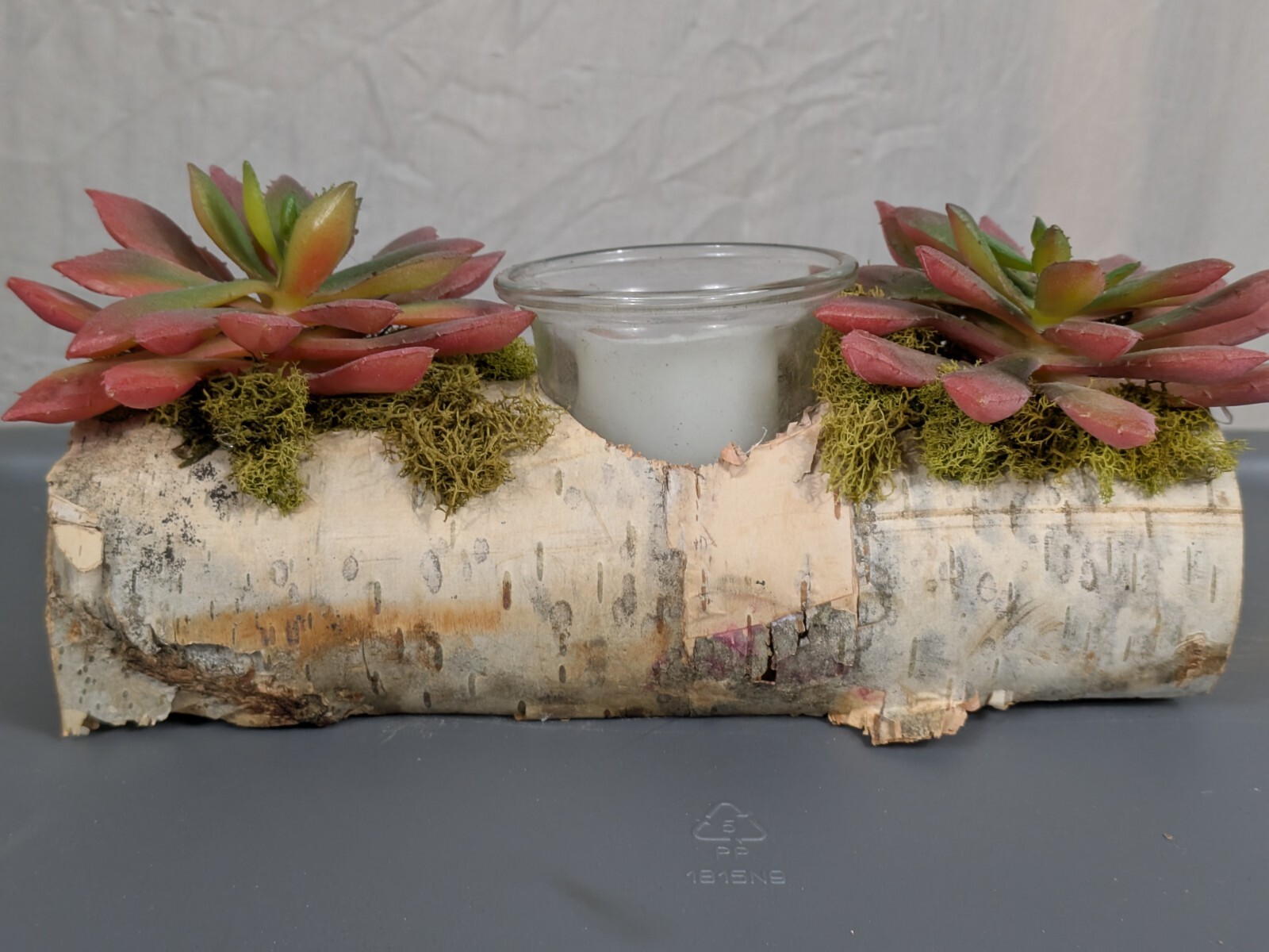 Decorative candlestick. Made of natural wood. Handmade.