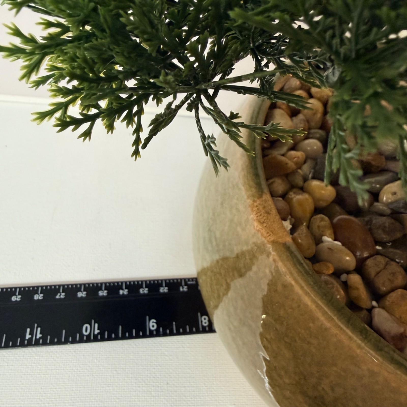 Artificial Bonsai Tree Faux Cedar Potted Plant Japanese Style Zen Decor Tabletop