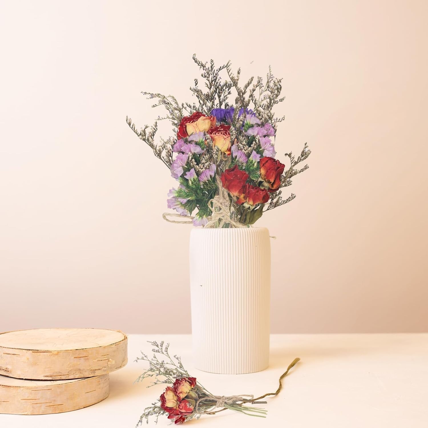 12 Pcs Mini Dried Flowers Bouquet Forget Me Not Lavender Rose Bouquets Natura…