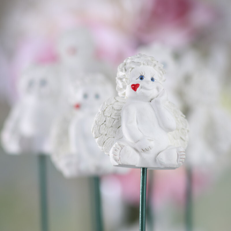 Assorted Style Cute Whimsical Resin Cherubs on Picks