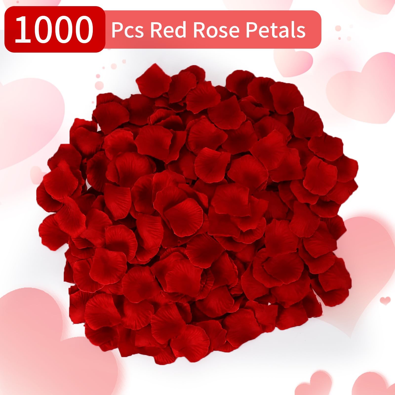 1000 Rose Petals Artificial Fake Flower Dark Red Romantic Wedding Party Decor