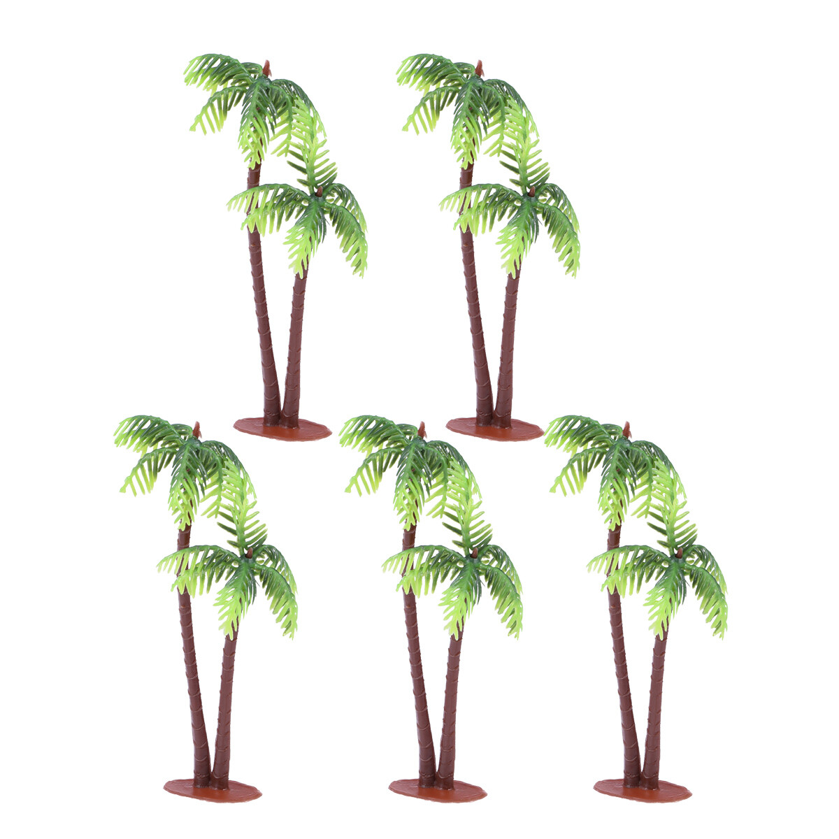 5Pcs Mini Fake Coconut Palm Tree Micro Landscape Aquarium Fish Tank Decor