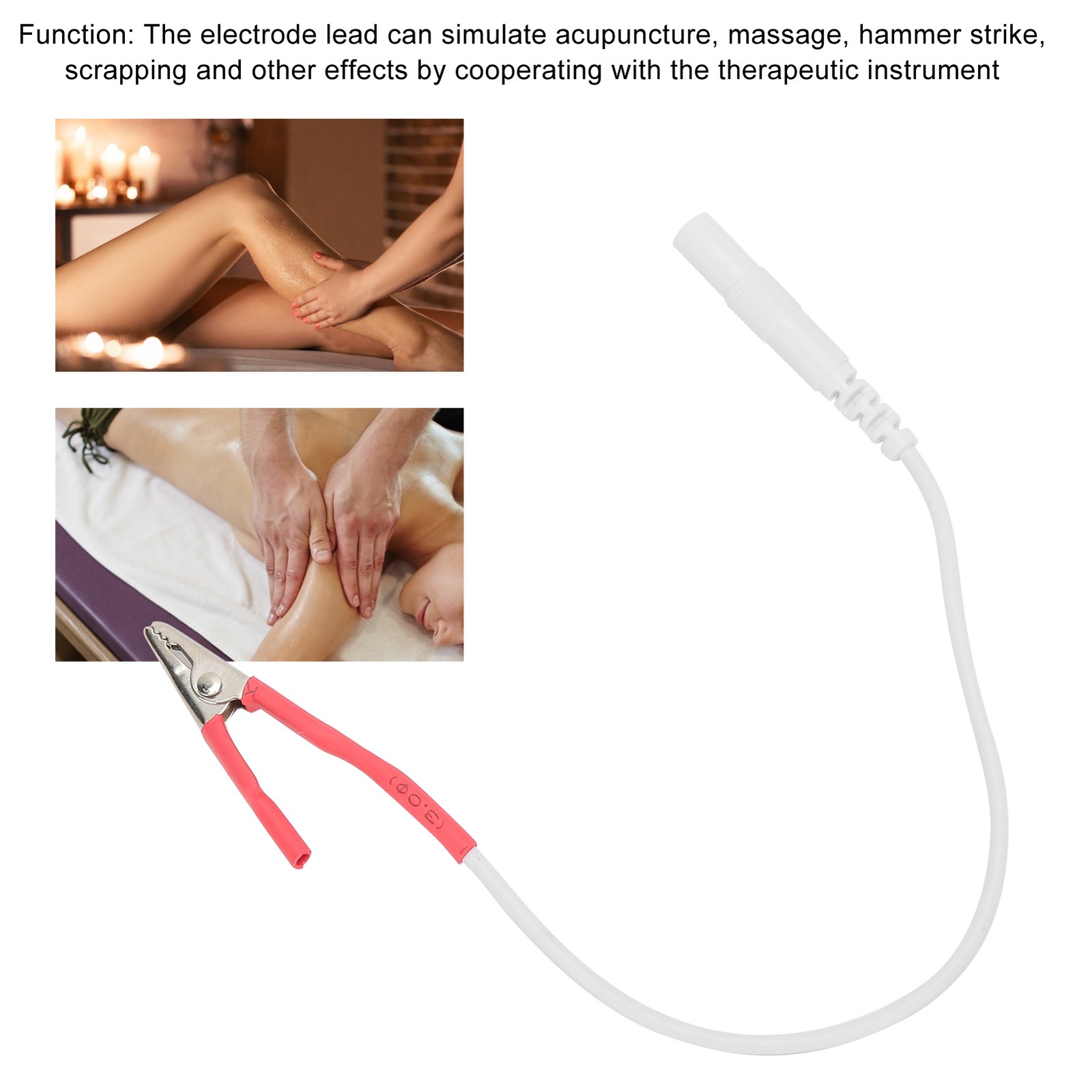 20pcs / Bag Clip Electrode Wires Cable For TENS Unit Physiotherapy Machine