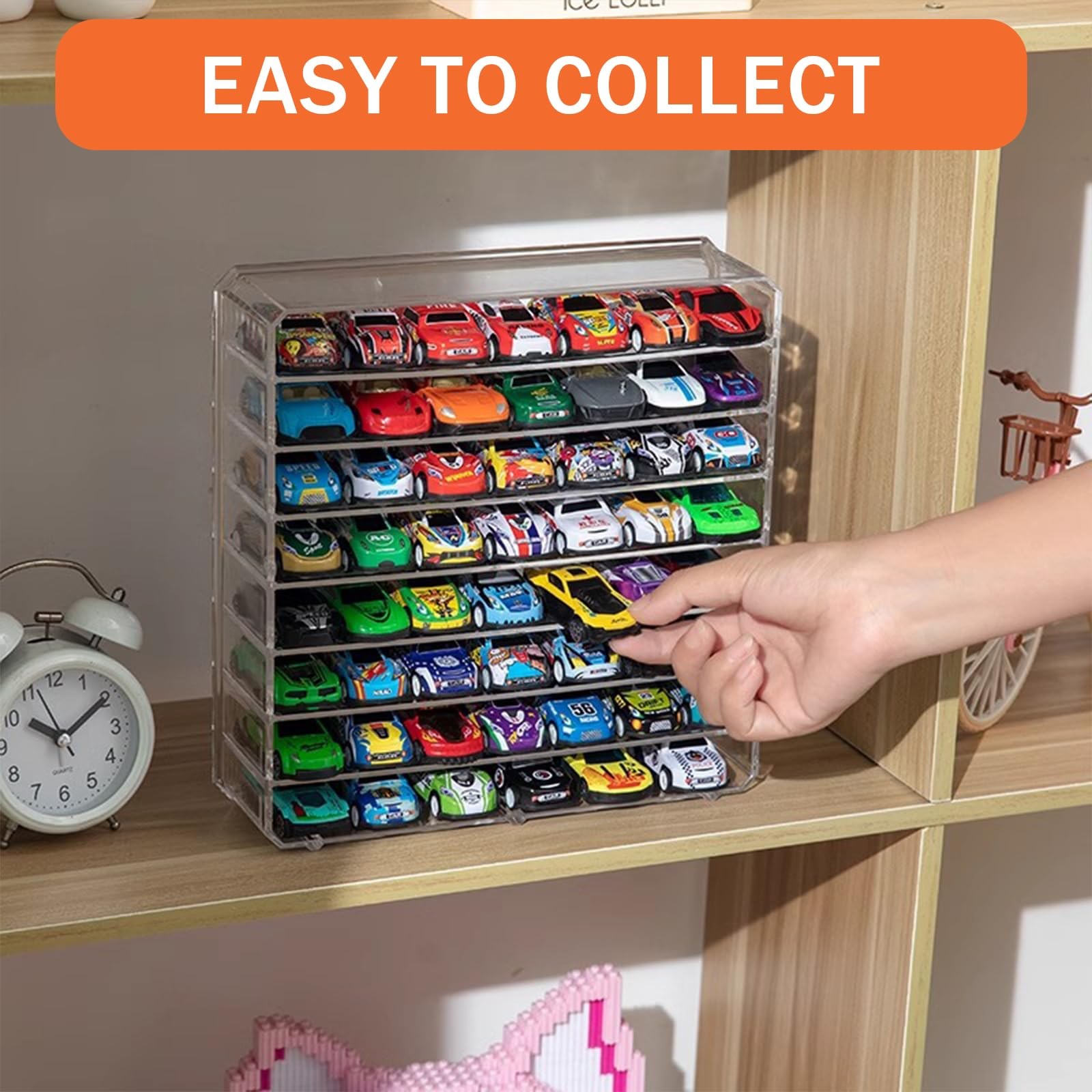 Scale Matchbox Wheels Toy Car Display Case, Acrylic Box Transparent