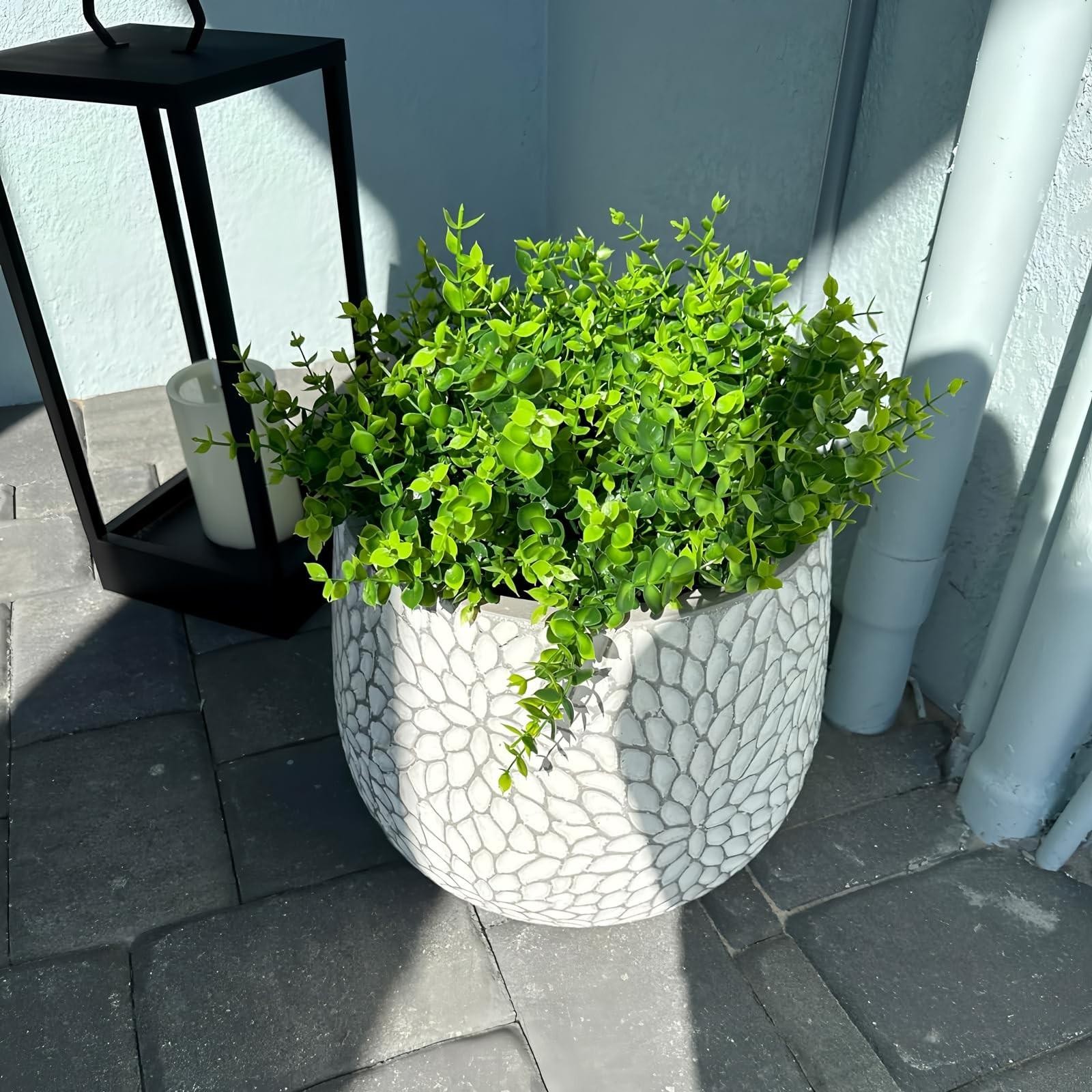 8 Bundles Uv Resistant & Non-fading Artificial Boxwood Shrubs – Fake Greenery Pl