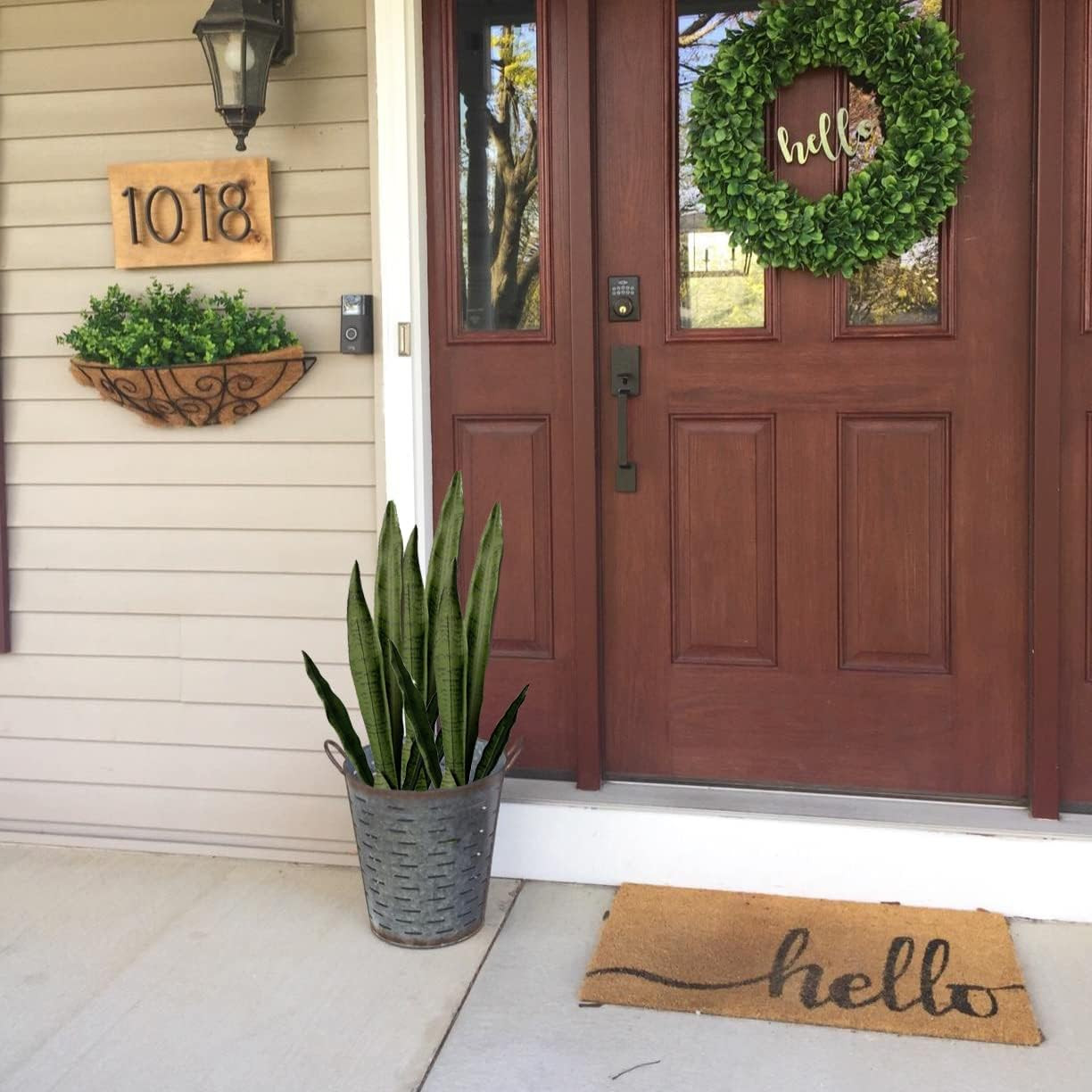 30″ Tall 4 PCS Artificial Snake Plants – Indoor/Outdoor Home & Office Decor