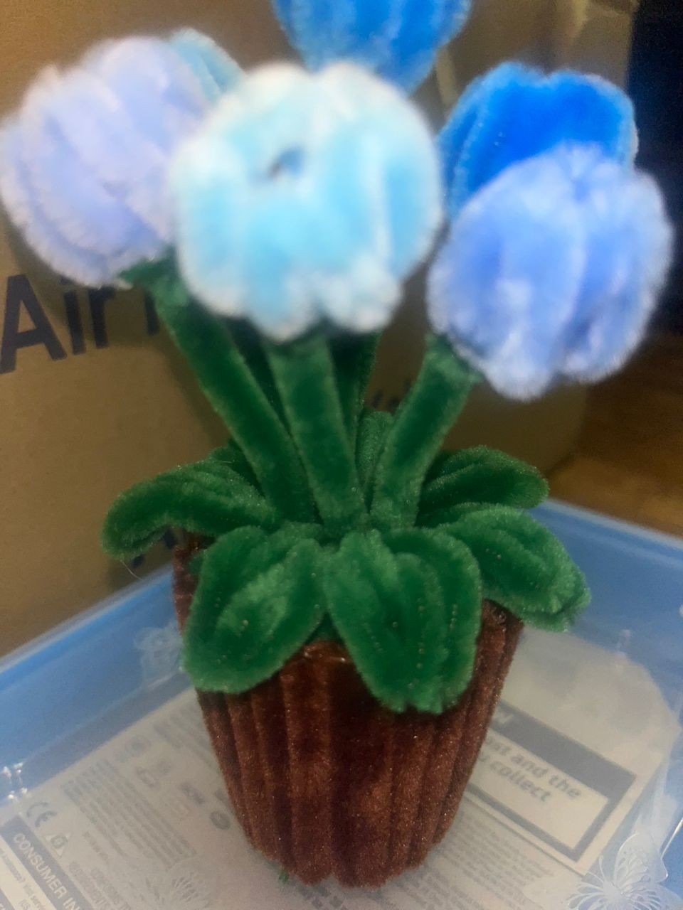 Handmade Pipe Cleaner Mini Tulip Pot | Perfect Gift or Room Decor
