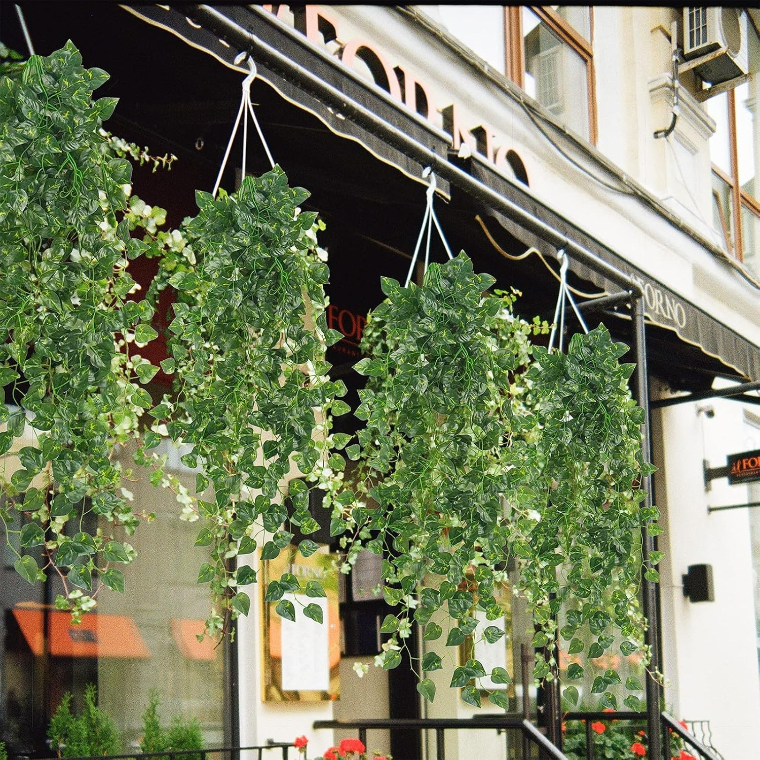 2Pcs 3.1ft UV-Resistant Artificial Hanging Ivy for Lush Indoor & Outdoor Decor