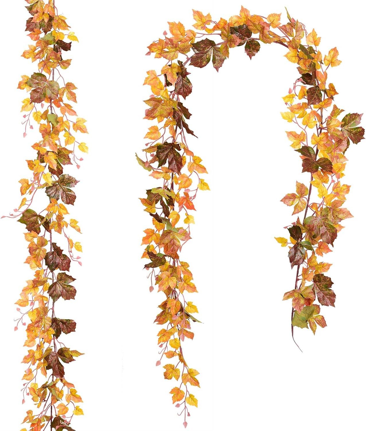 Vibrant 6.5ft Maple Leaf Vine Garland – Perfect for Fall Celebrations