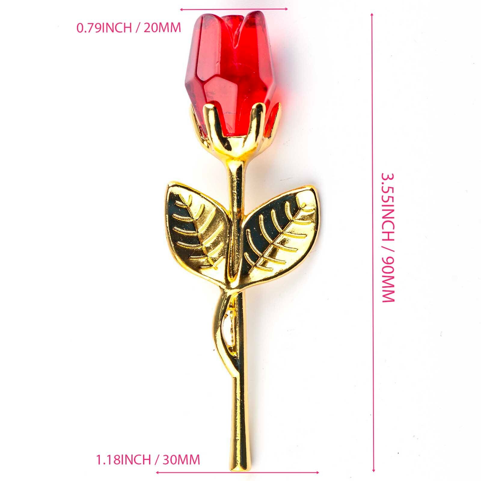 Crystal Rose Eternal Flower Figurine Gift for Women on Birthday, Mother’s Day..